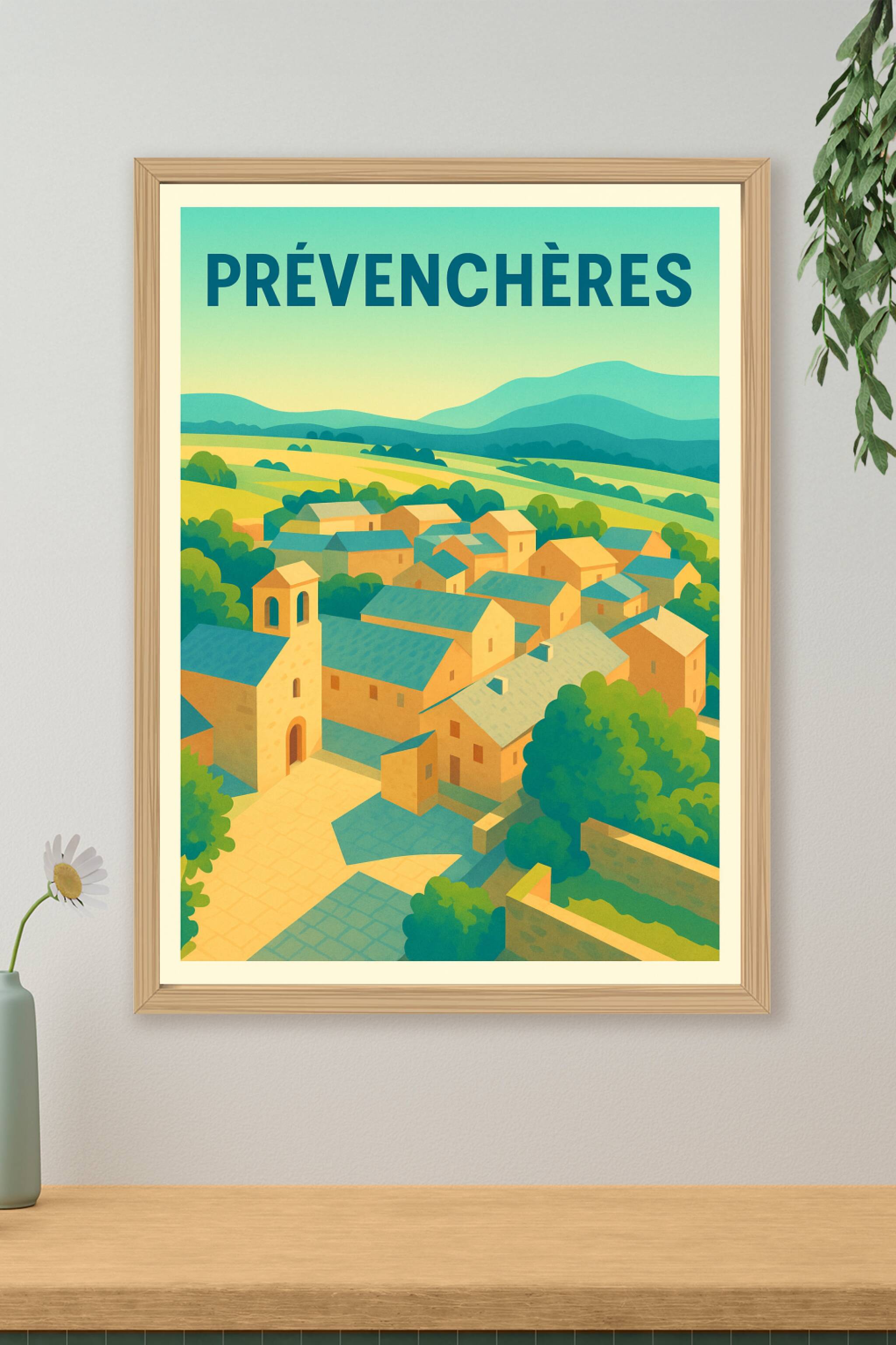 Affiche de Prévenchères - Charme paisible du village occitan