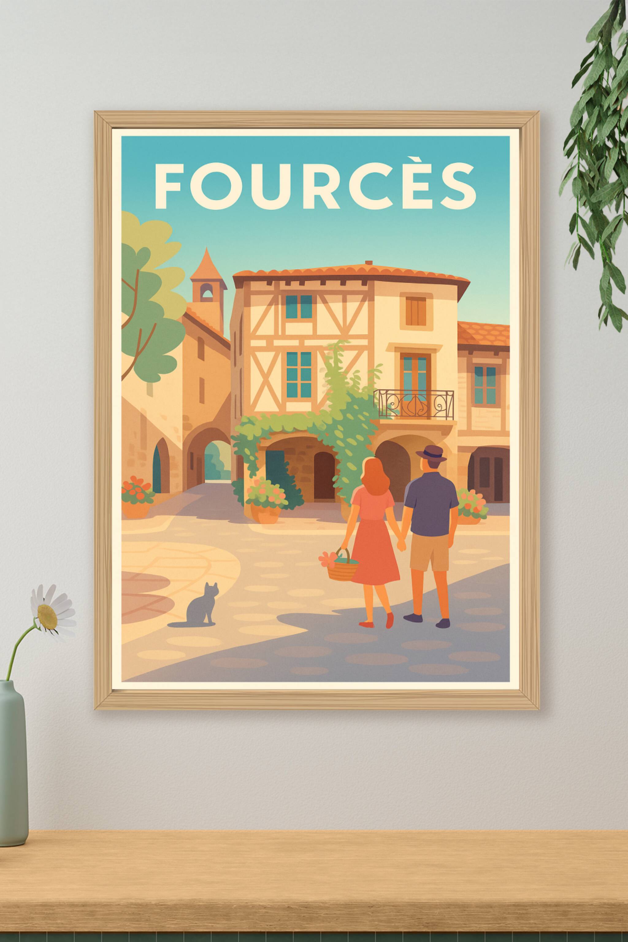 Affiche de Fourcès - L'escapade romantique au cœur du village