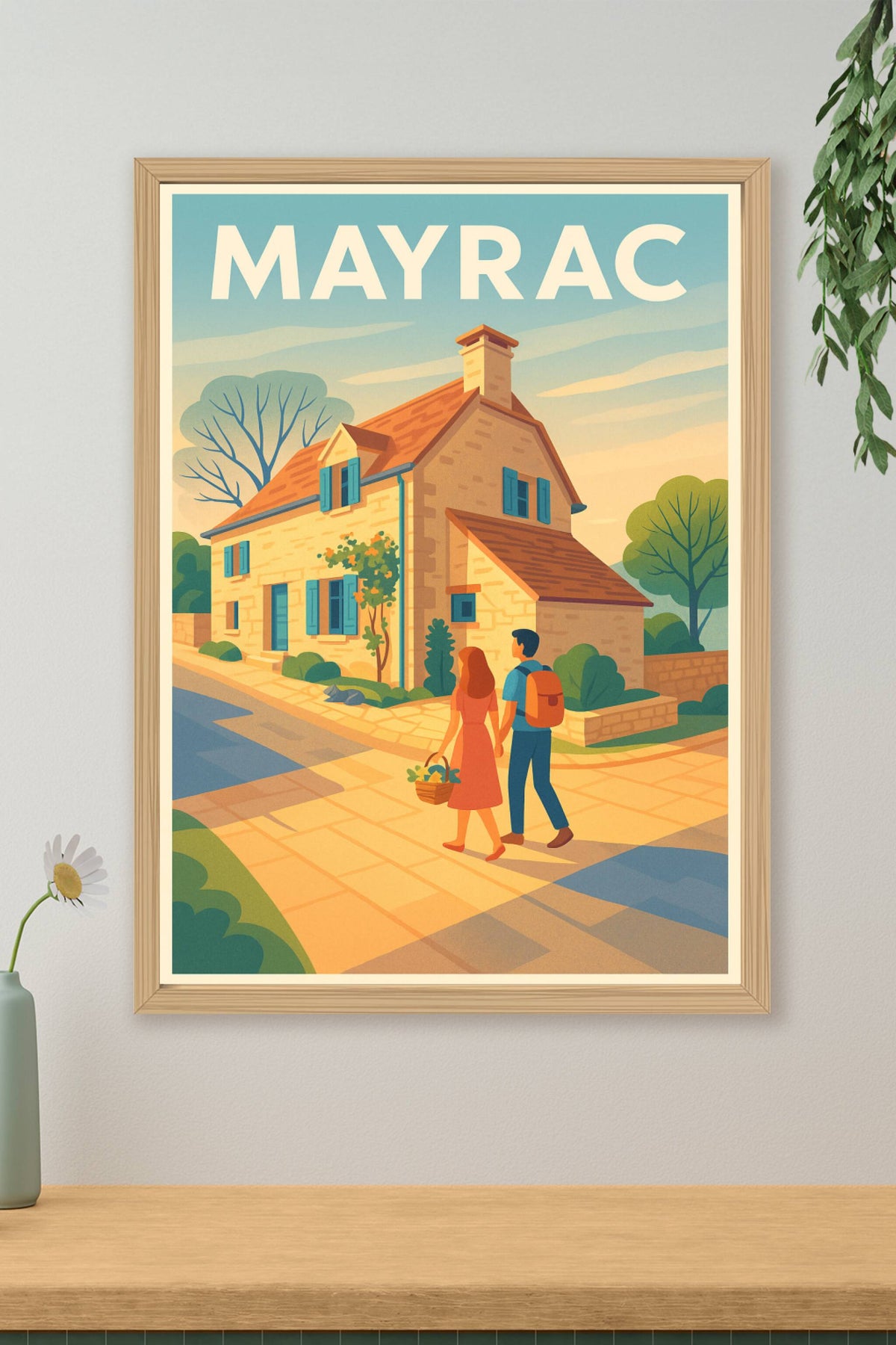Affiche Mayrac — Douceur et charme d’un village paisible · poster d'art de Mayrac