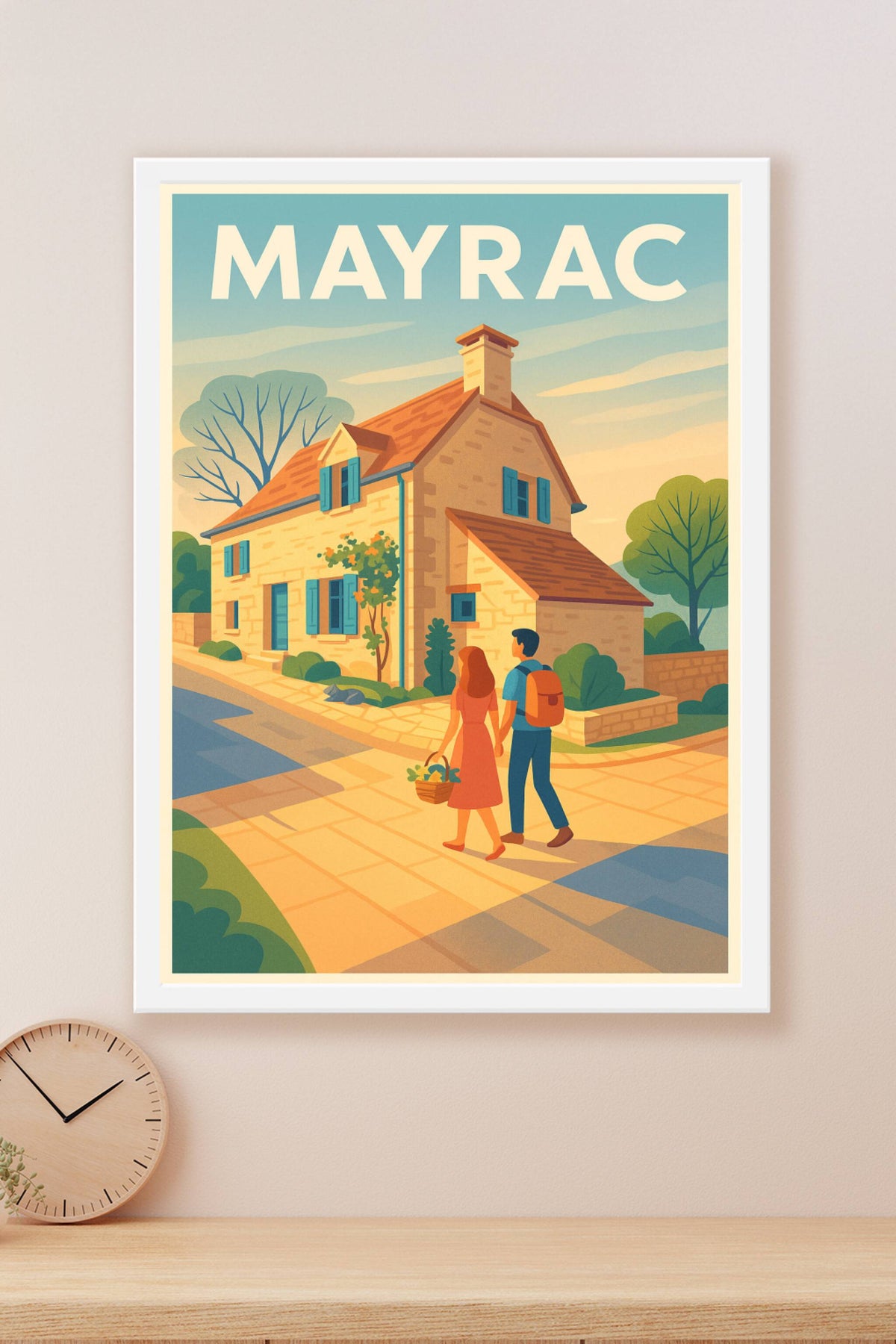 Affiche Mayrac — Douceur et charme d’un village paisible · poster d'art de Mayrac