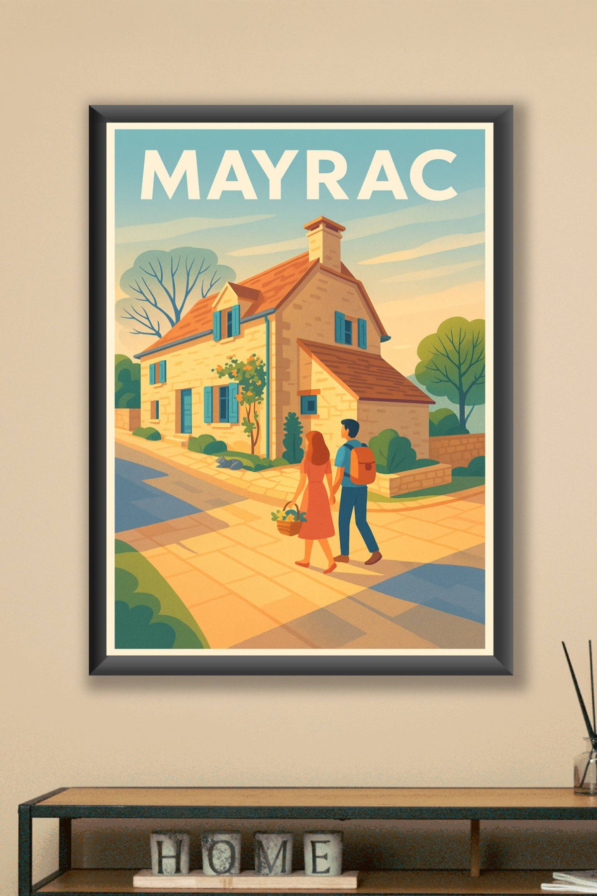 Affiche Mayrac — Douceur et charme d’un village paisible · poster d'art de Mayrac