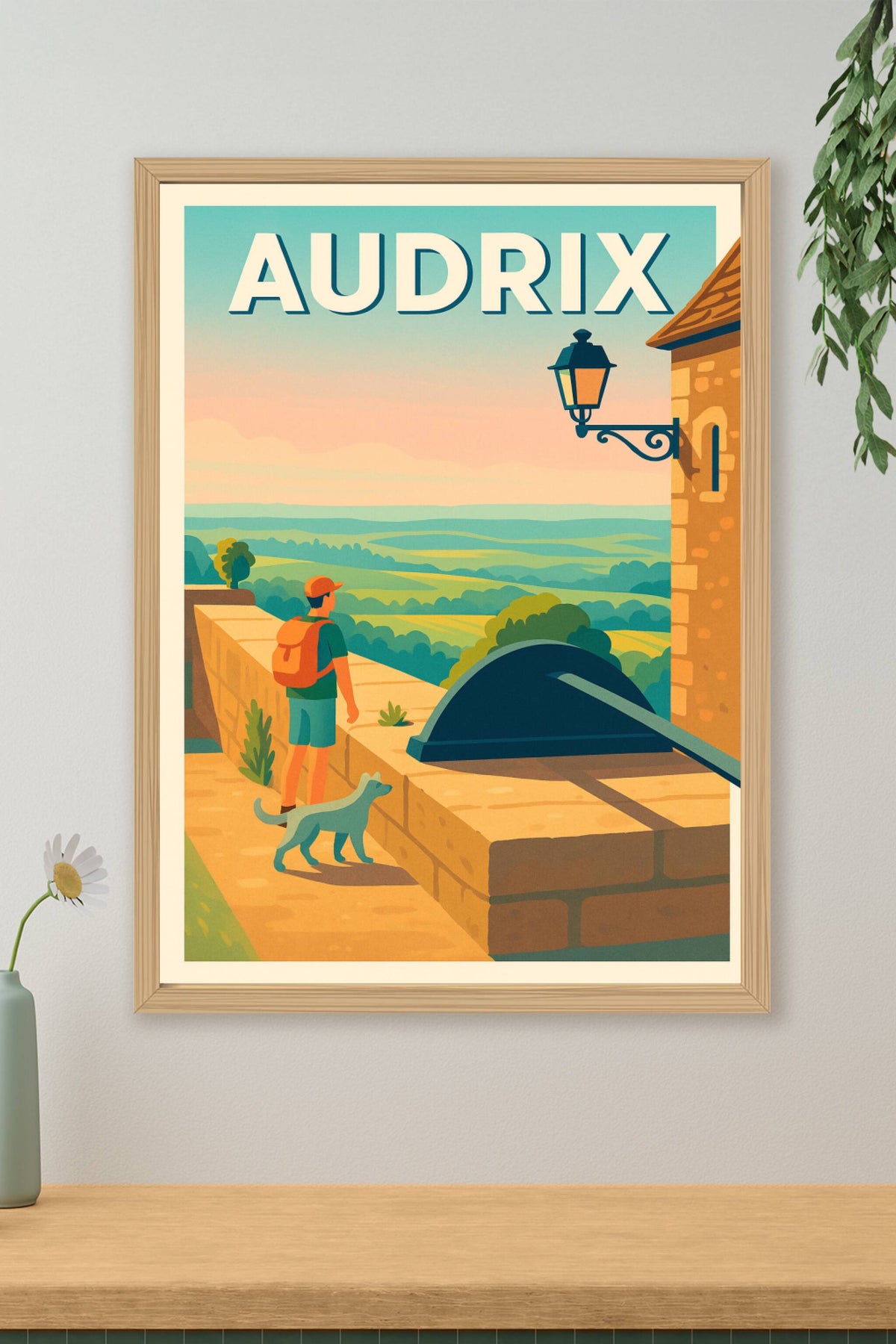 Affiche Audrix — Évasion et nature en pleine Dordogne · poster d'art de Audrix