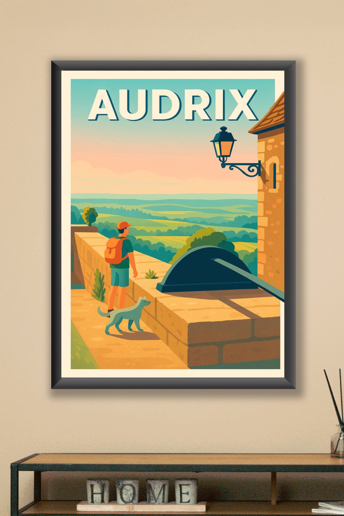 Affiche Audrix — Évasion et nature en pleine Dordogne · poster d'art de Audrix