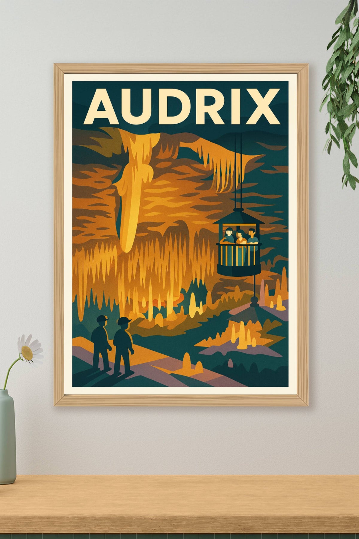 Affiche Audrix — Exploration souterraine fascinante · poster d'art de Audrix