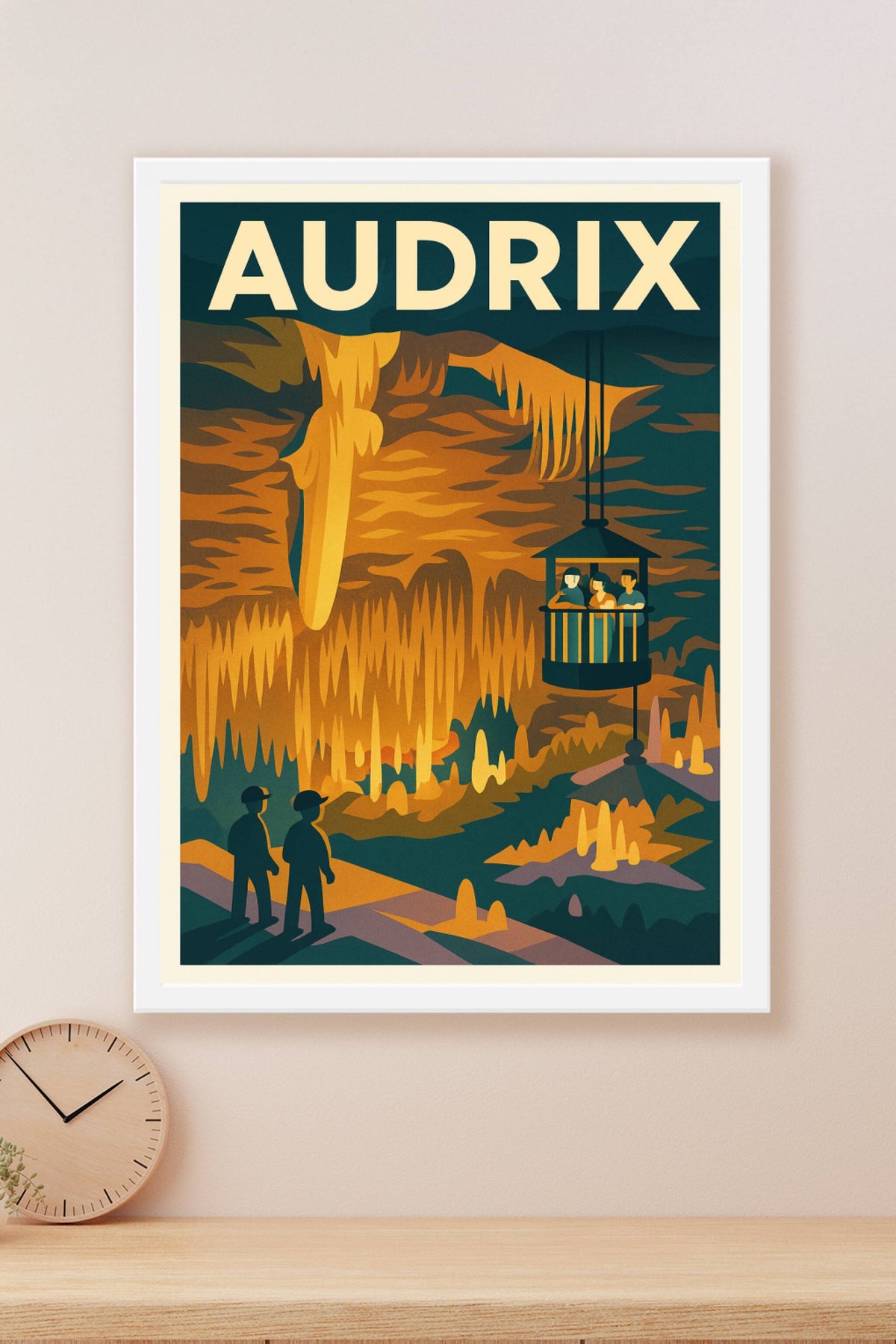 Affiche Audrix — Exploration souterraine fascinante · poster d'art de Audrix