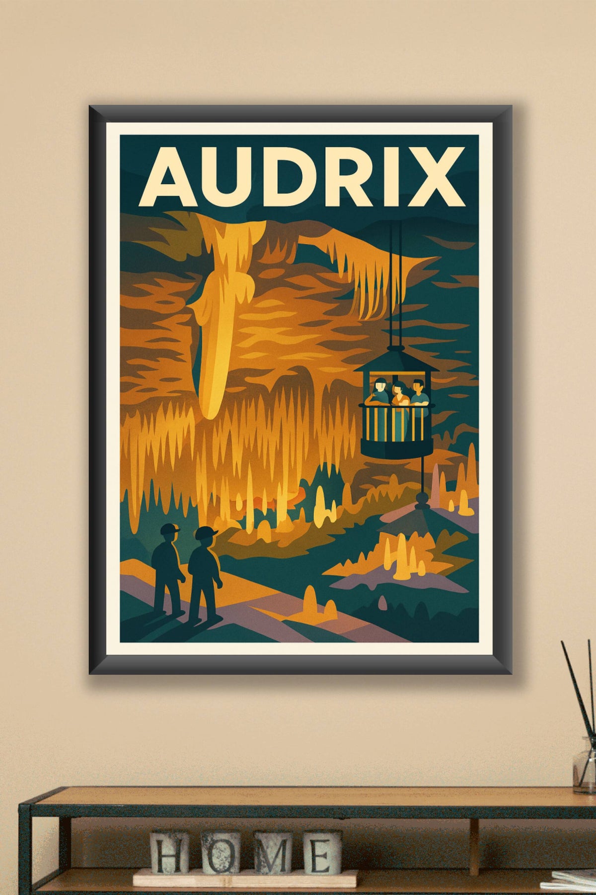 Affiche Audrix — Exploration souterraine fascinante · poster d'art de Audrix