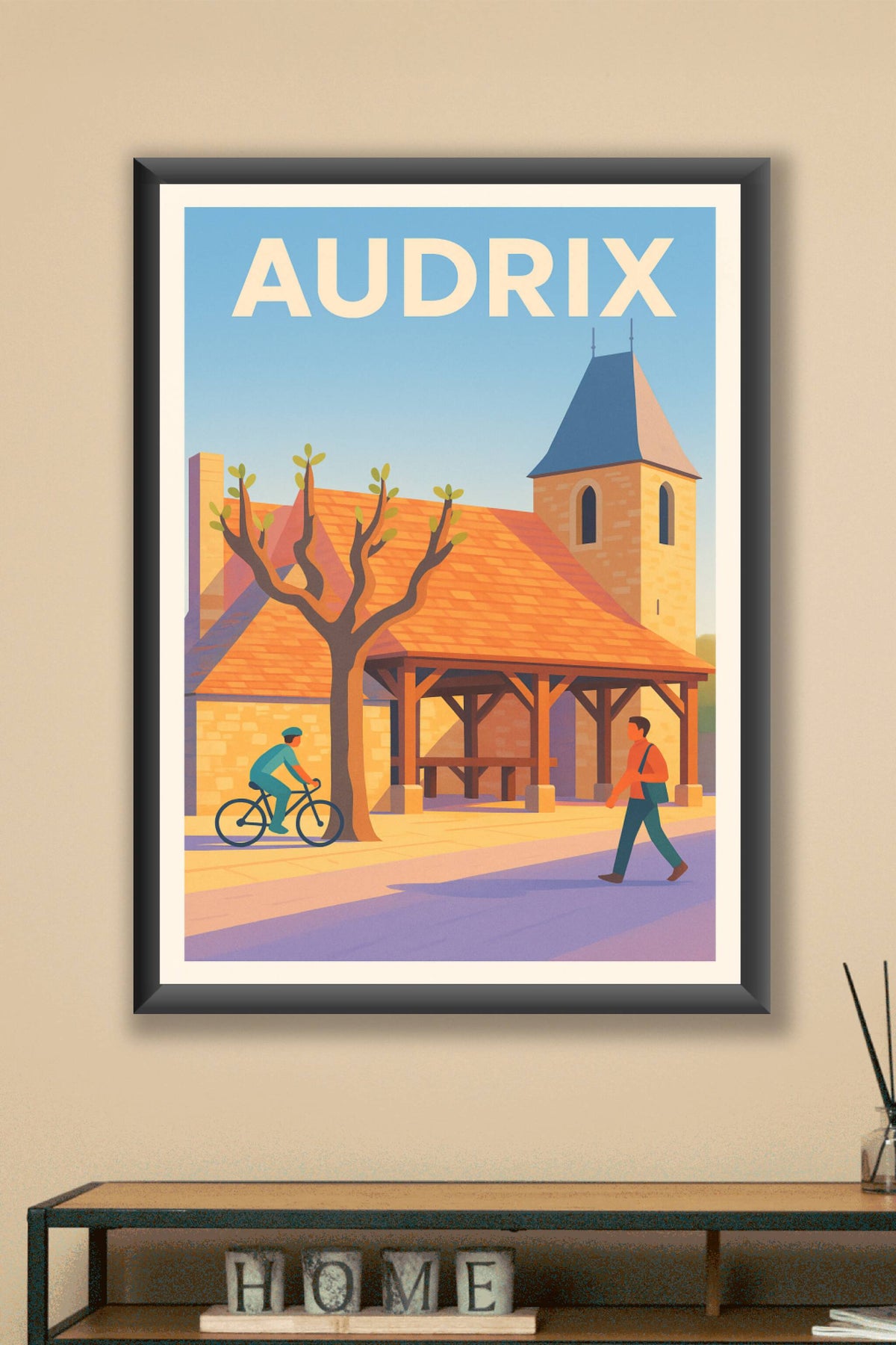 Affiche Audrix — Charme et Sérénité d’un Village Périgourdin · poster d'art de Audrix