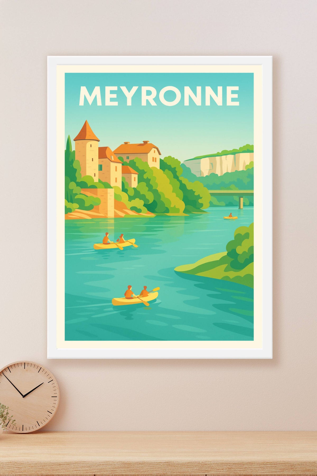 Affiche Meyronne — Évasion au fil de l'eau · poster d'art de Meyronne