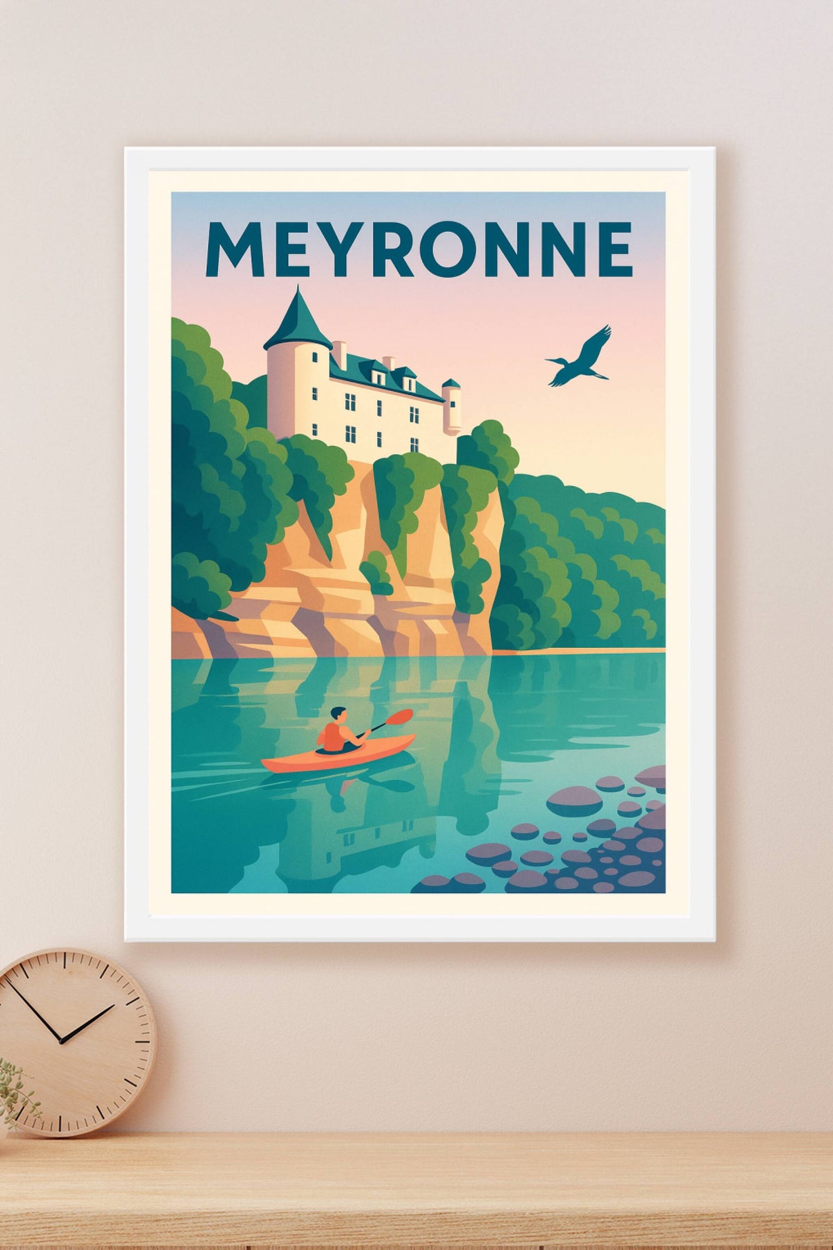 Affiche Meyronne — Oasis de tranquillité au fil de l'eau · poster d'art de Meyronne