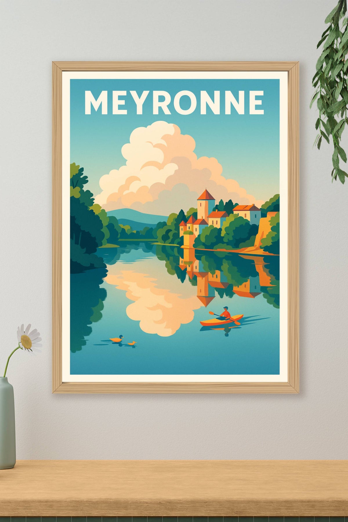 Affiche Meyronne — Sérénité au fil de l'eau · poster d'art de Meyronne