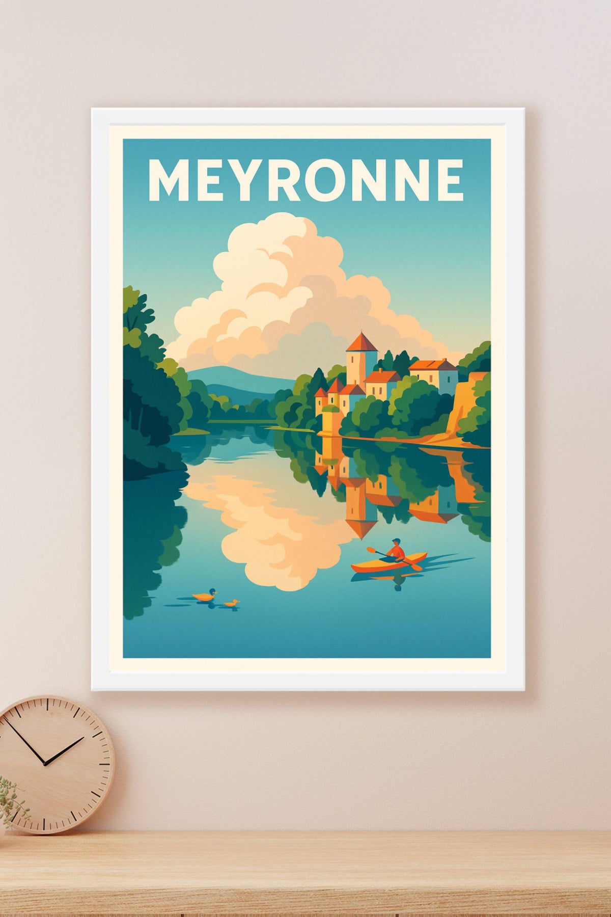 Affiche Meyronne — Sérénité au fil de l'eau · poster d'art de Meyronne