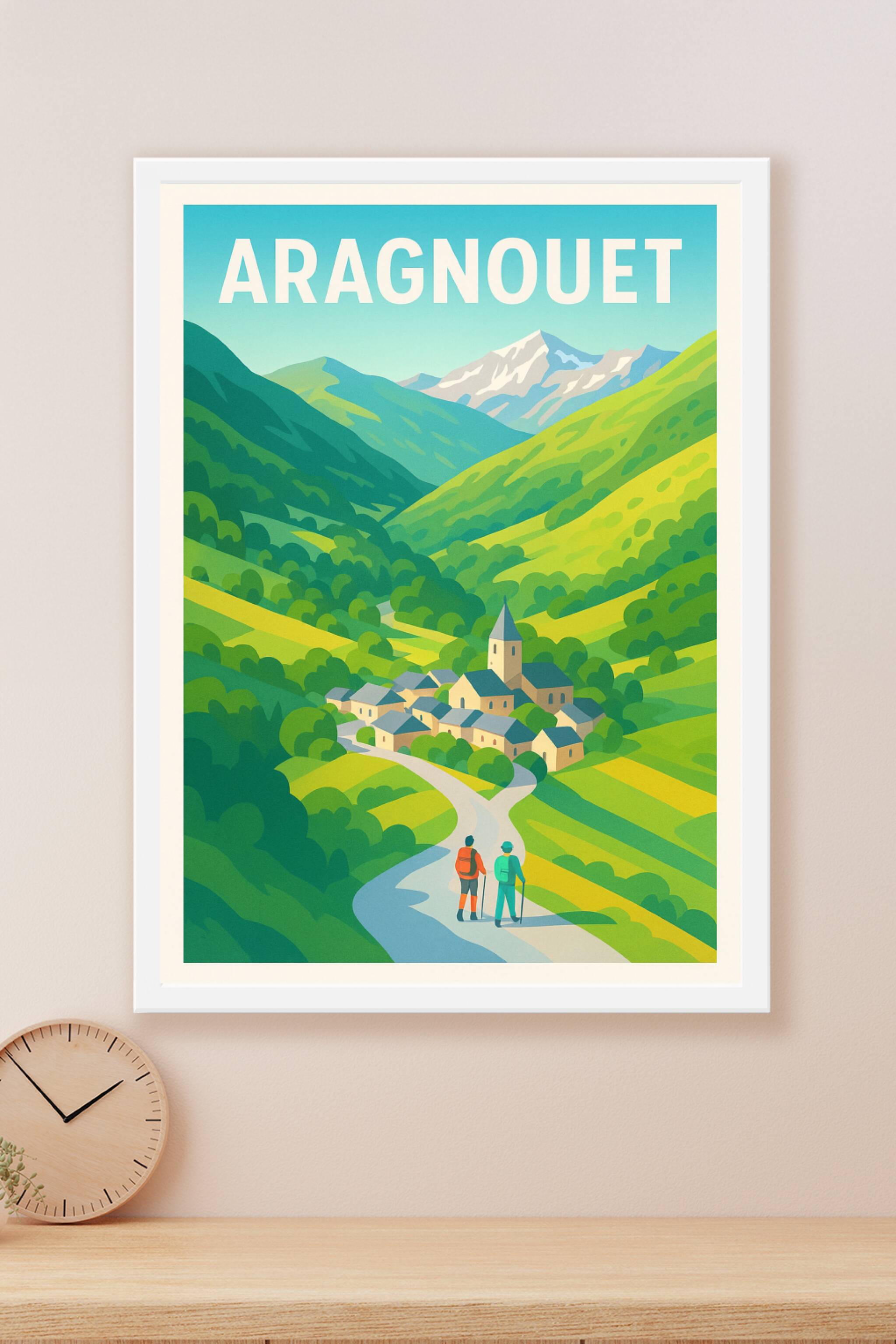 Affiche Aragnouet — Nature et Randonnée au Cœur des Pyrénées · poster d'art de Aragnouet