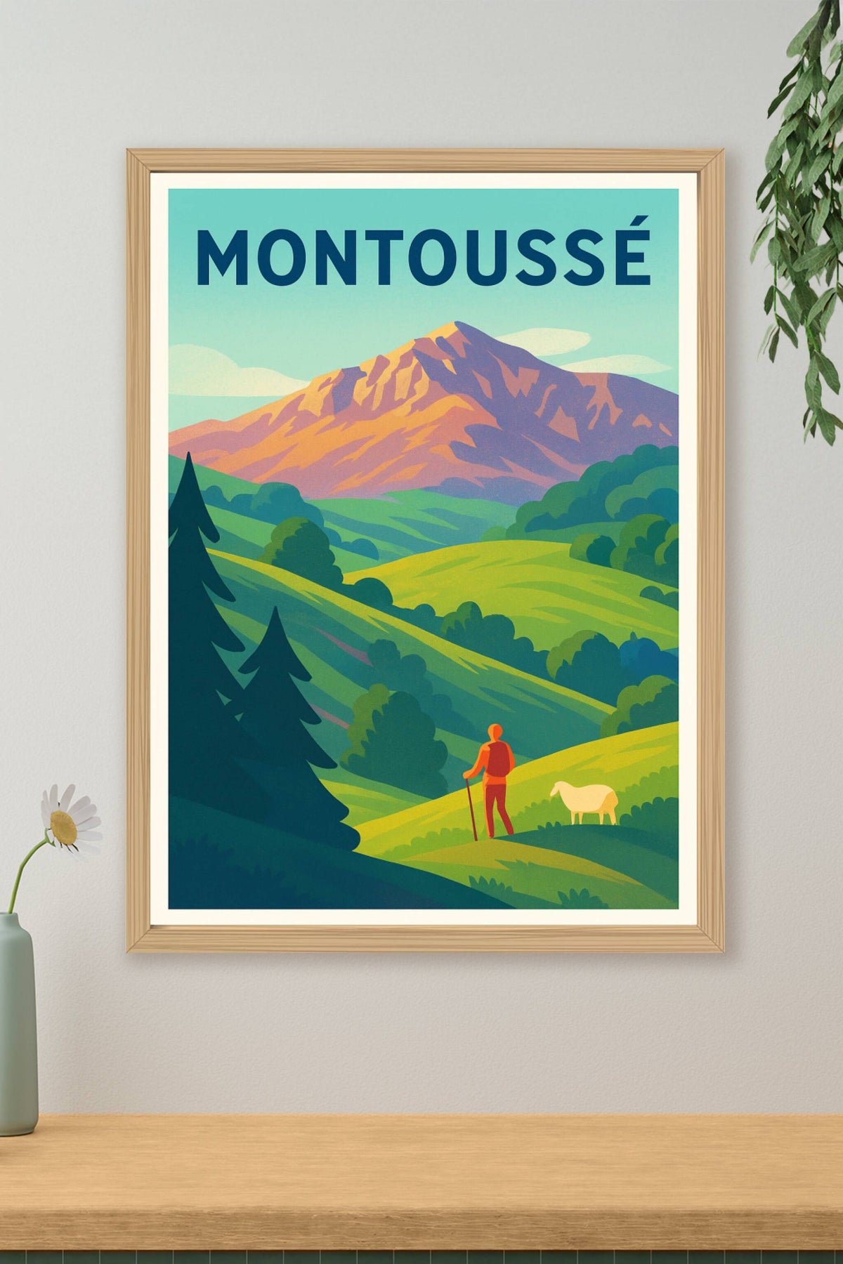 Affiche Montoussé — Horizon paisible au cœur des montagnes · poster d'art de Montoussé