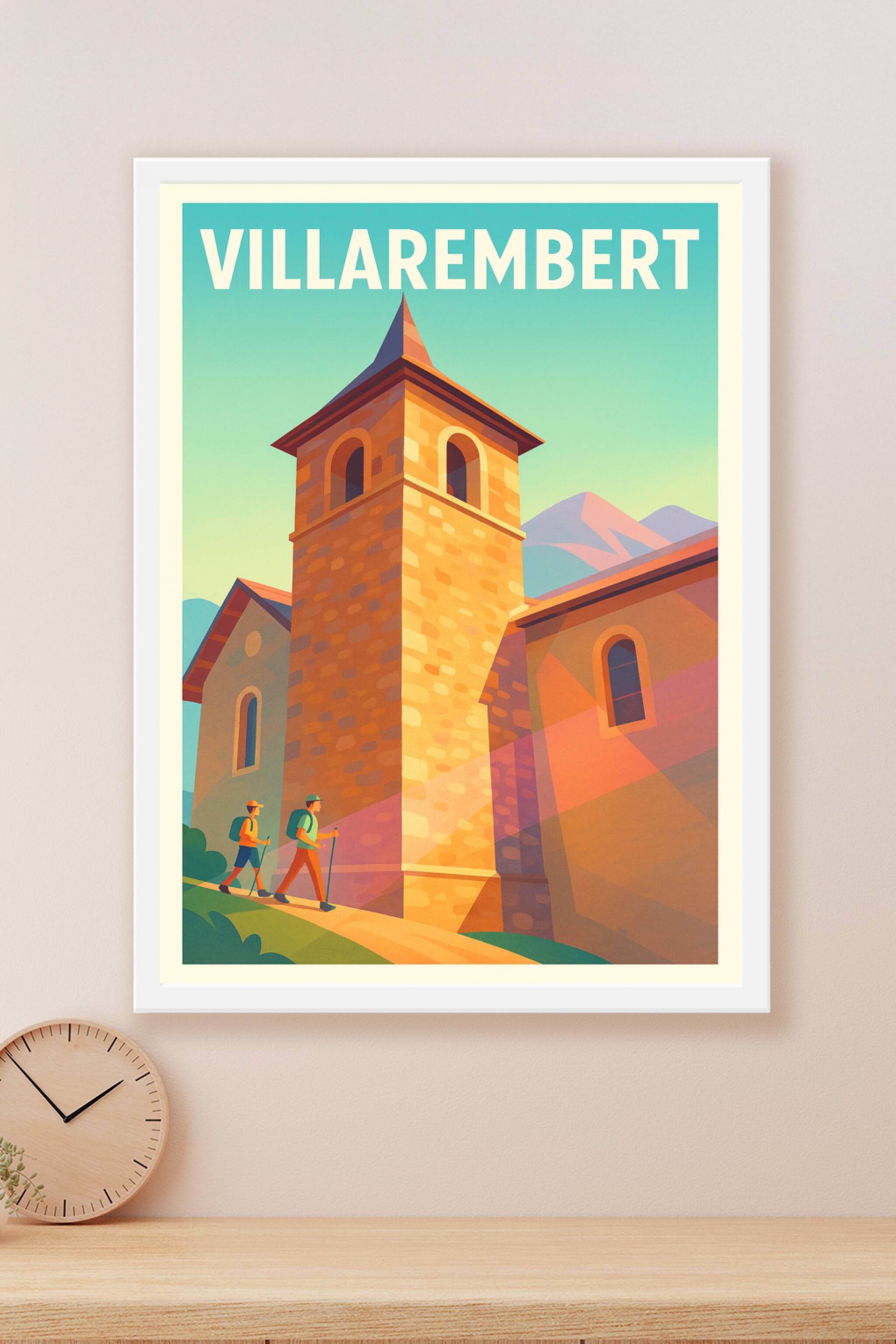 Affiche Villarembert — Une escapade au cœur des Alpes · poster d'art de Villarembert