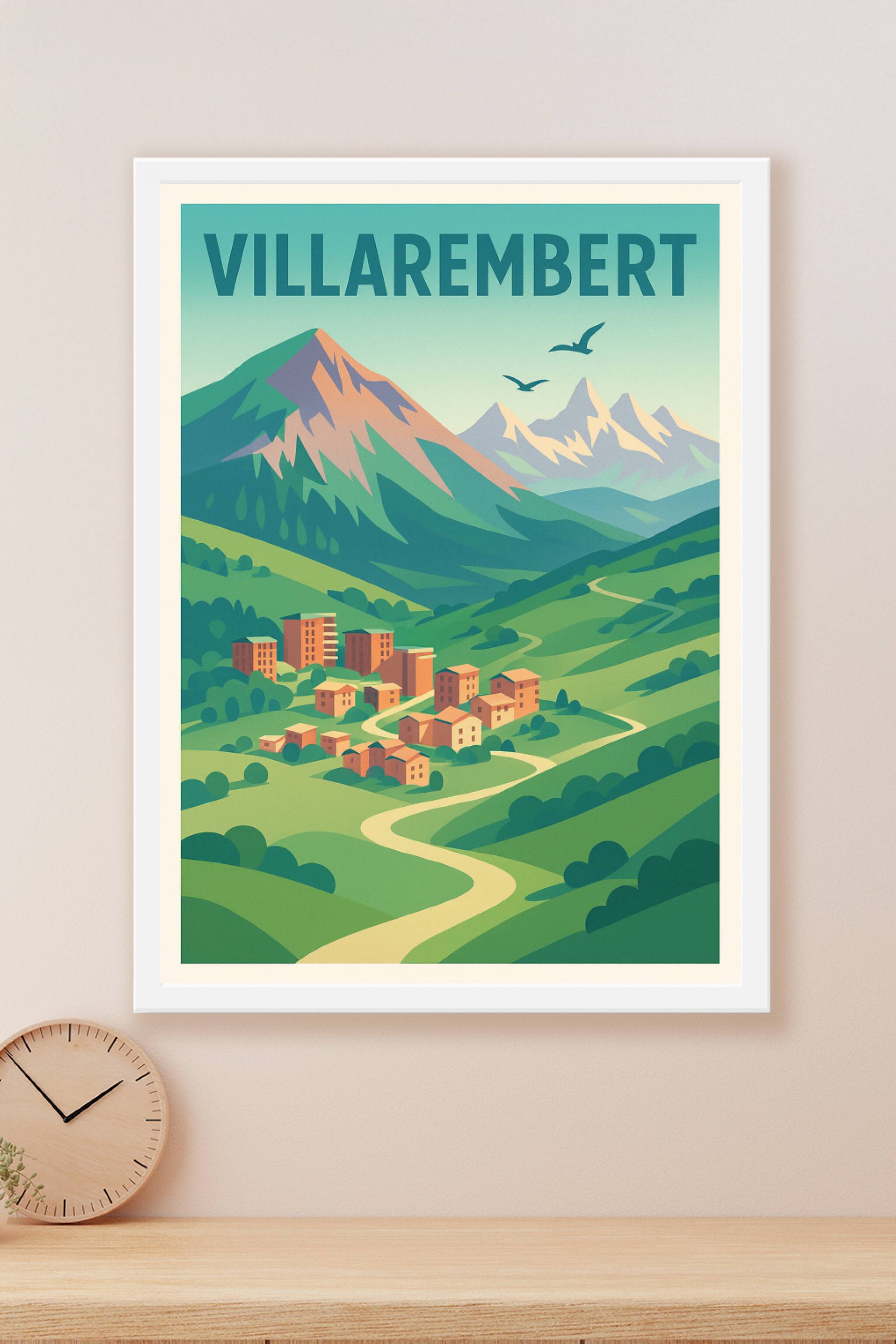 Affiche Villarembert — Évasion Montagnarde Authentique · poster d'art de Villarembert