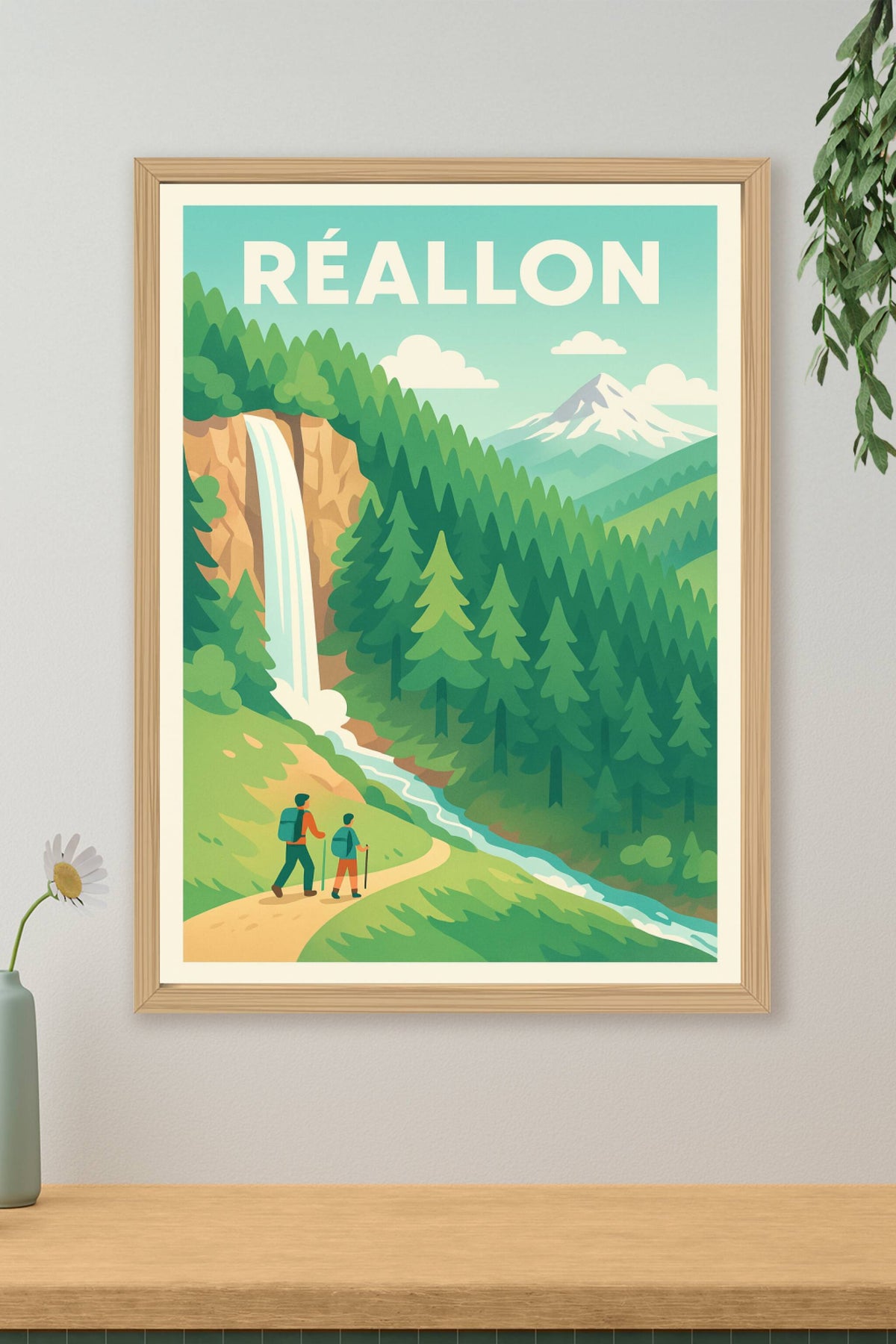 Affiche Réallon — Évasion nature au cœur des montagnes · poster d'art de Réallon