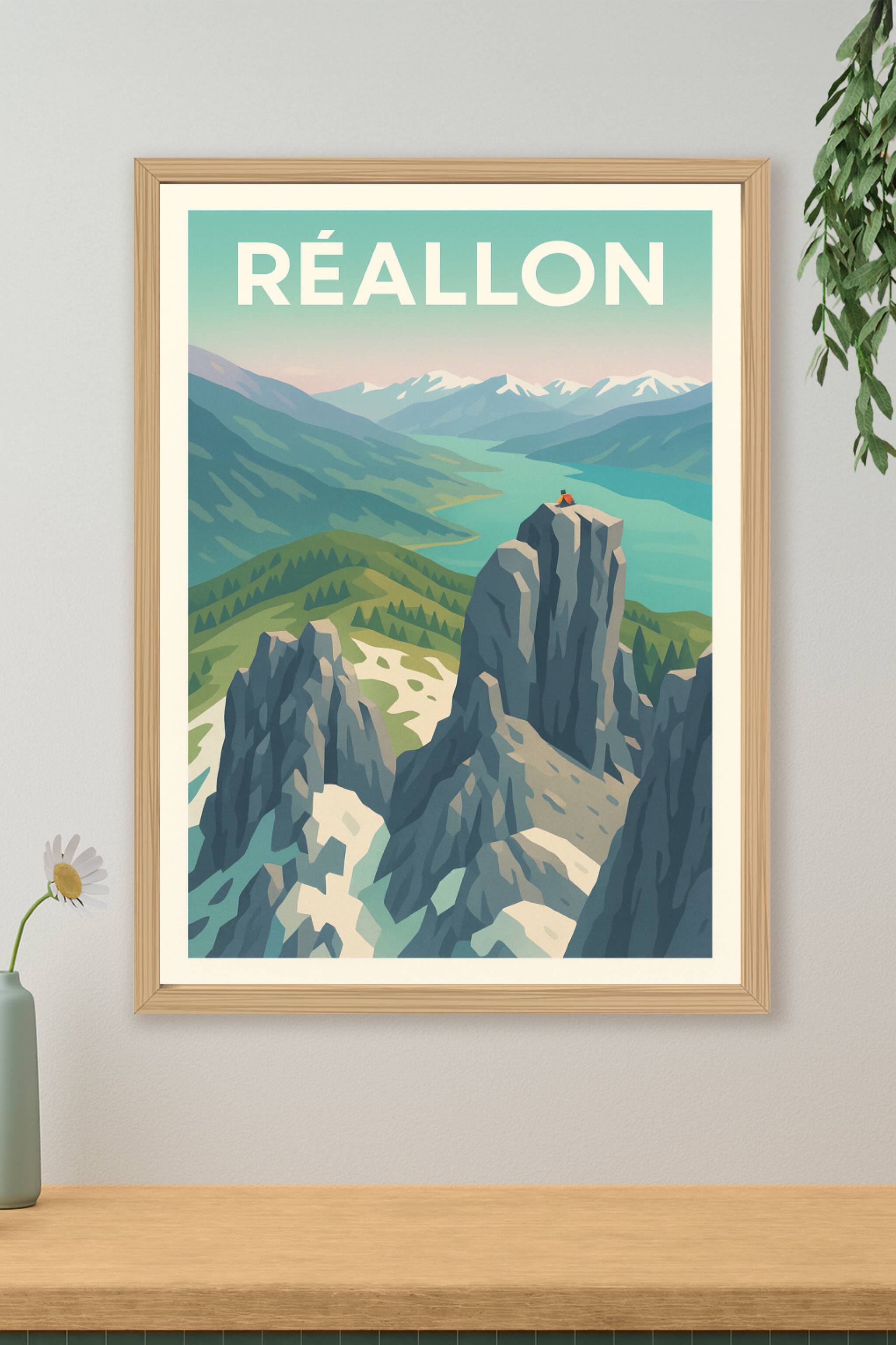 Affiche de Réallon - L'appel des sommets majestueux