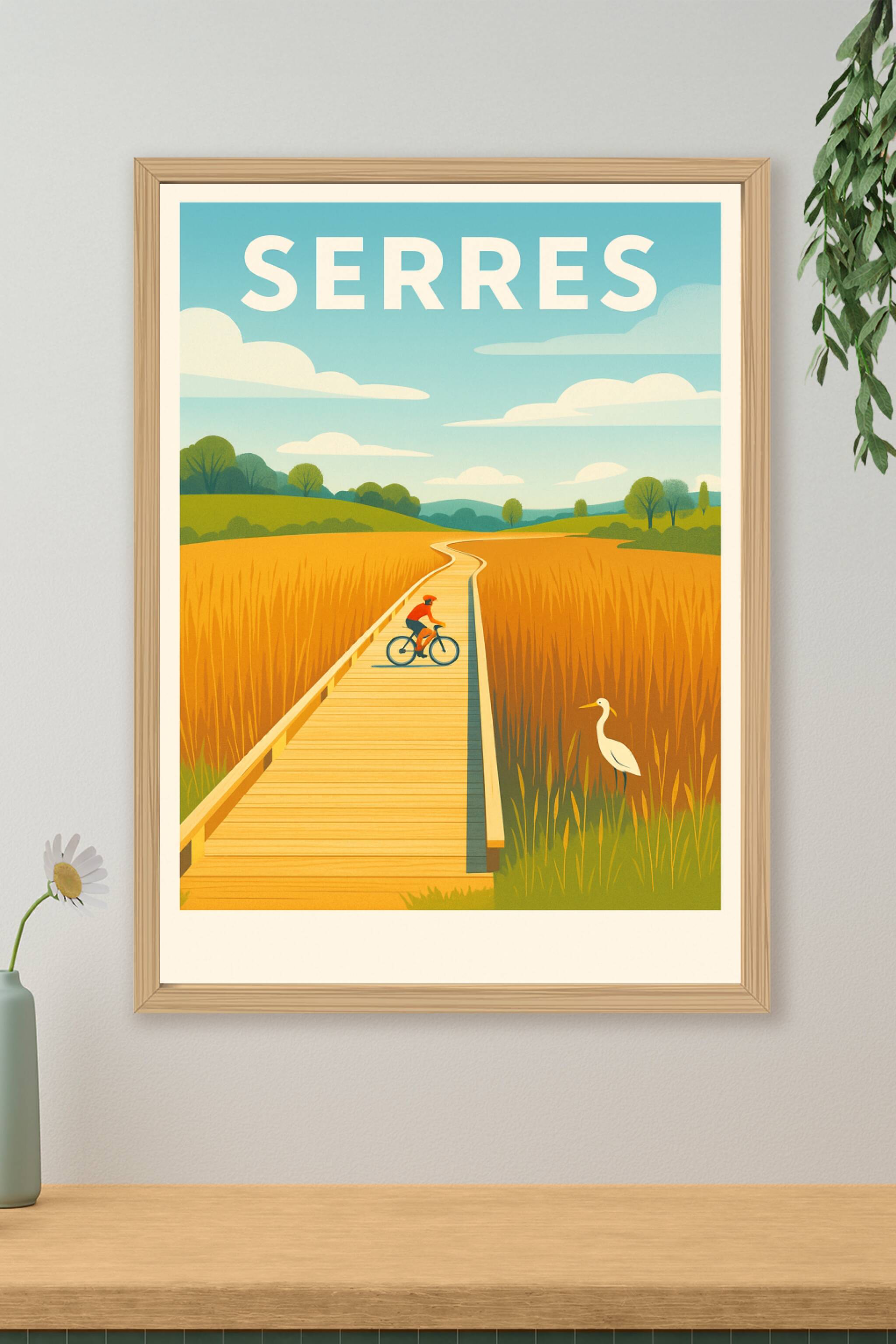 Affiche de Serres - Évasion nature en pleine campagne