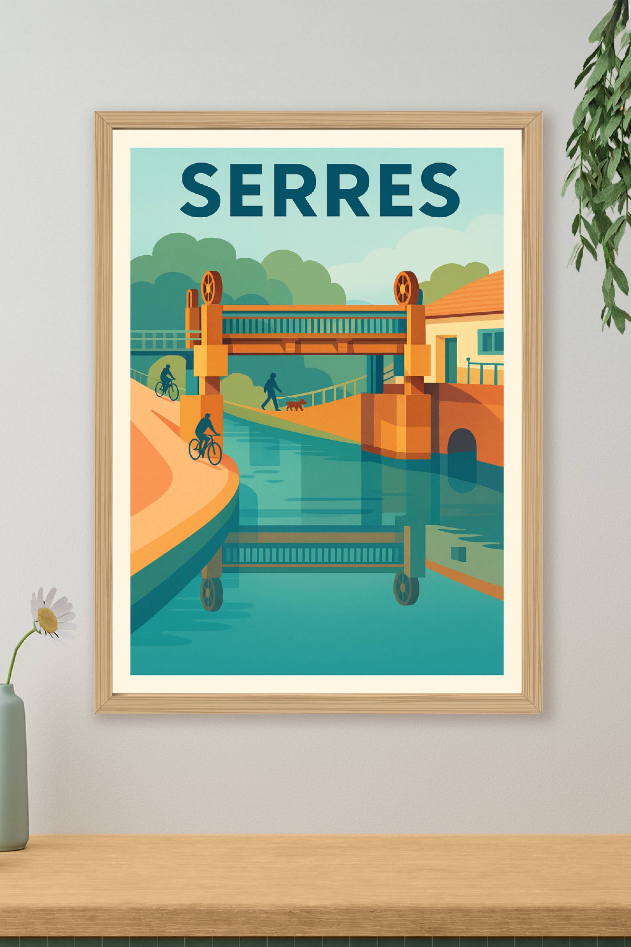 Affiche de Serres - Évasion au fil de l'eau