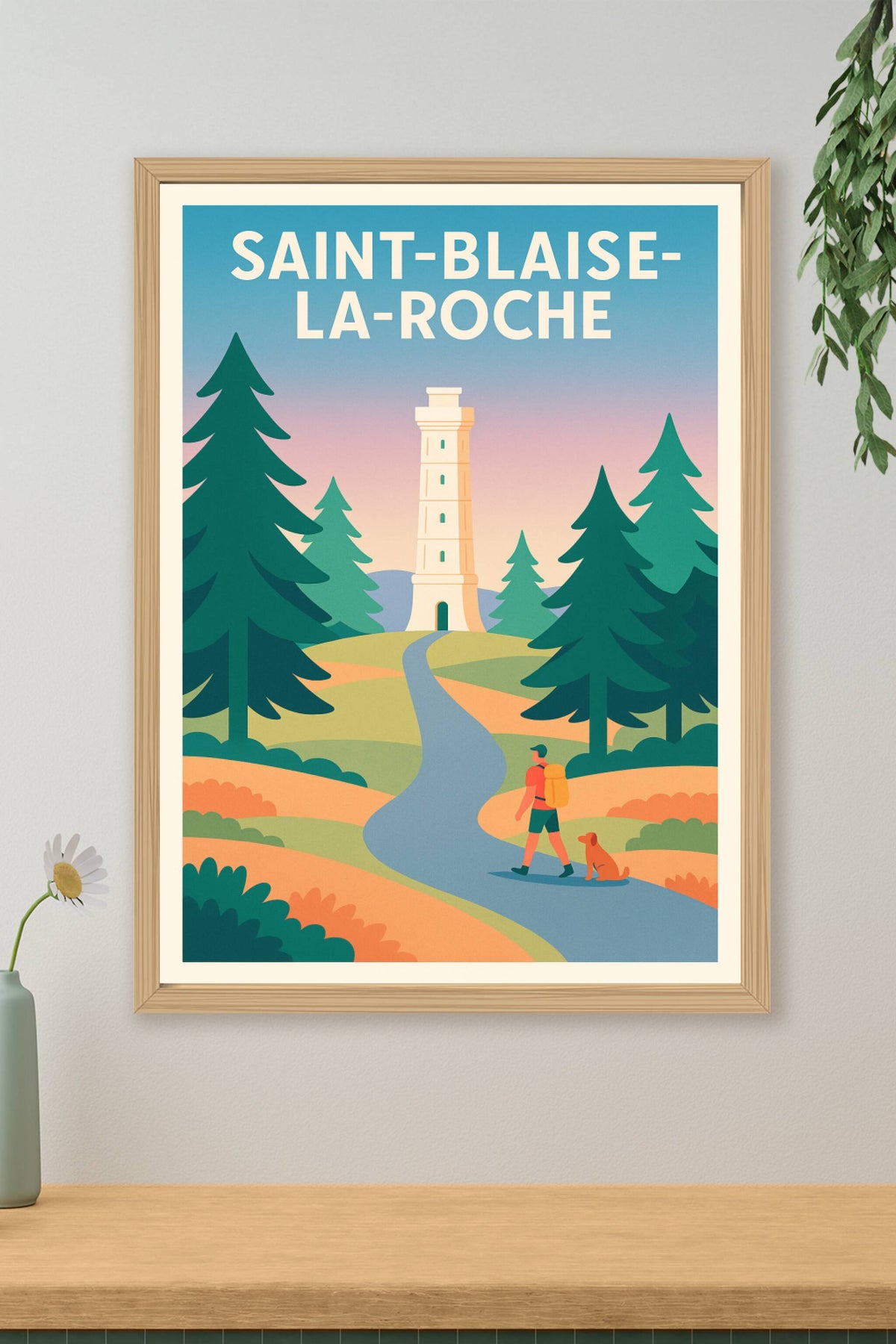 Affiche Saint-Blaise-la-Roche — Escapade Nature au Cœur des Forêts · poster d'art de Saint-Blaise-la-Roche