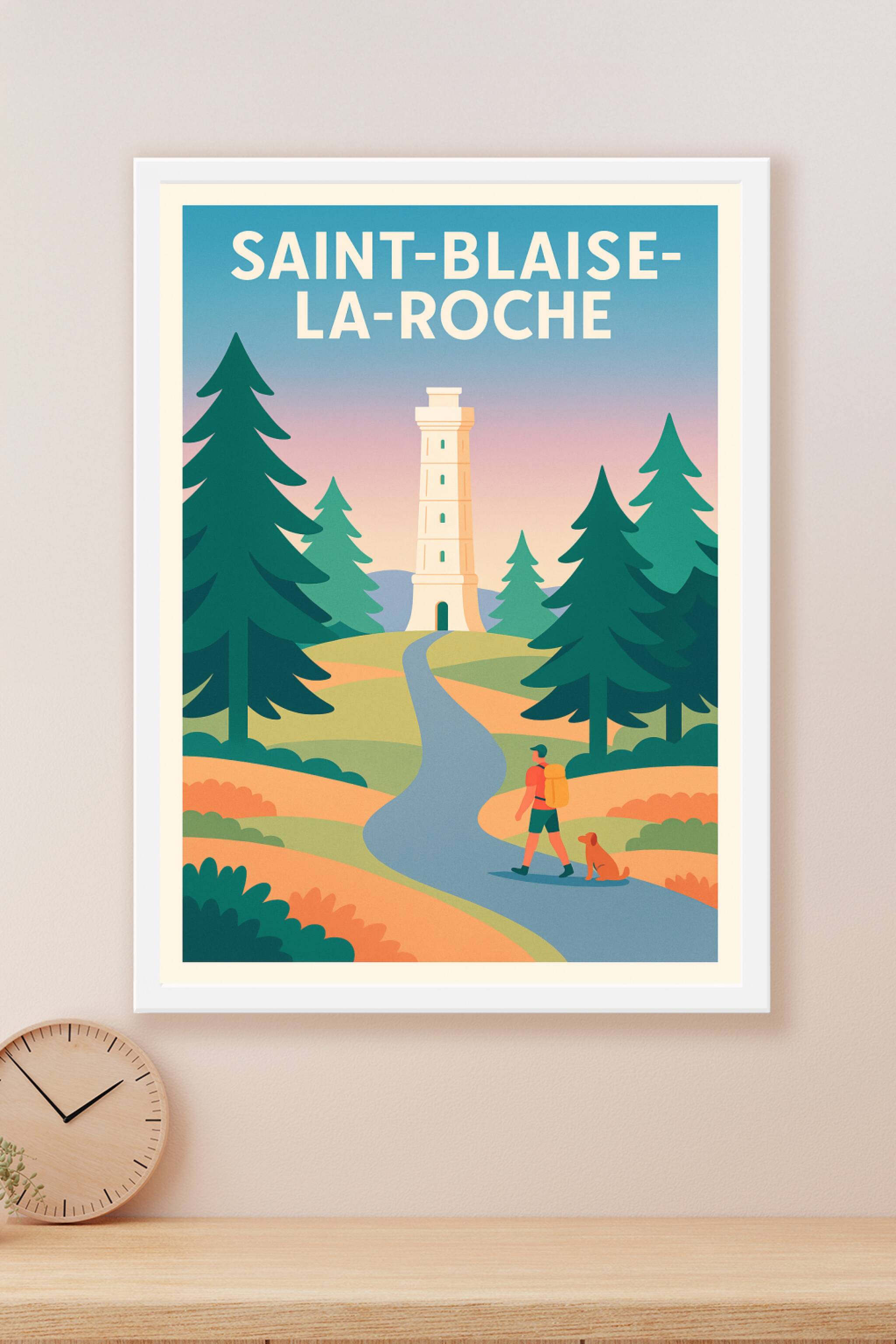 Affiche Saint-Blaise-la-Roche — Escapade Nature au Cœur des Forêts · poster d'art de Saint-Blaise-la-Roche