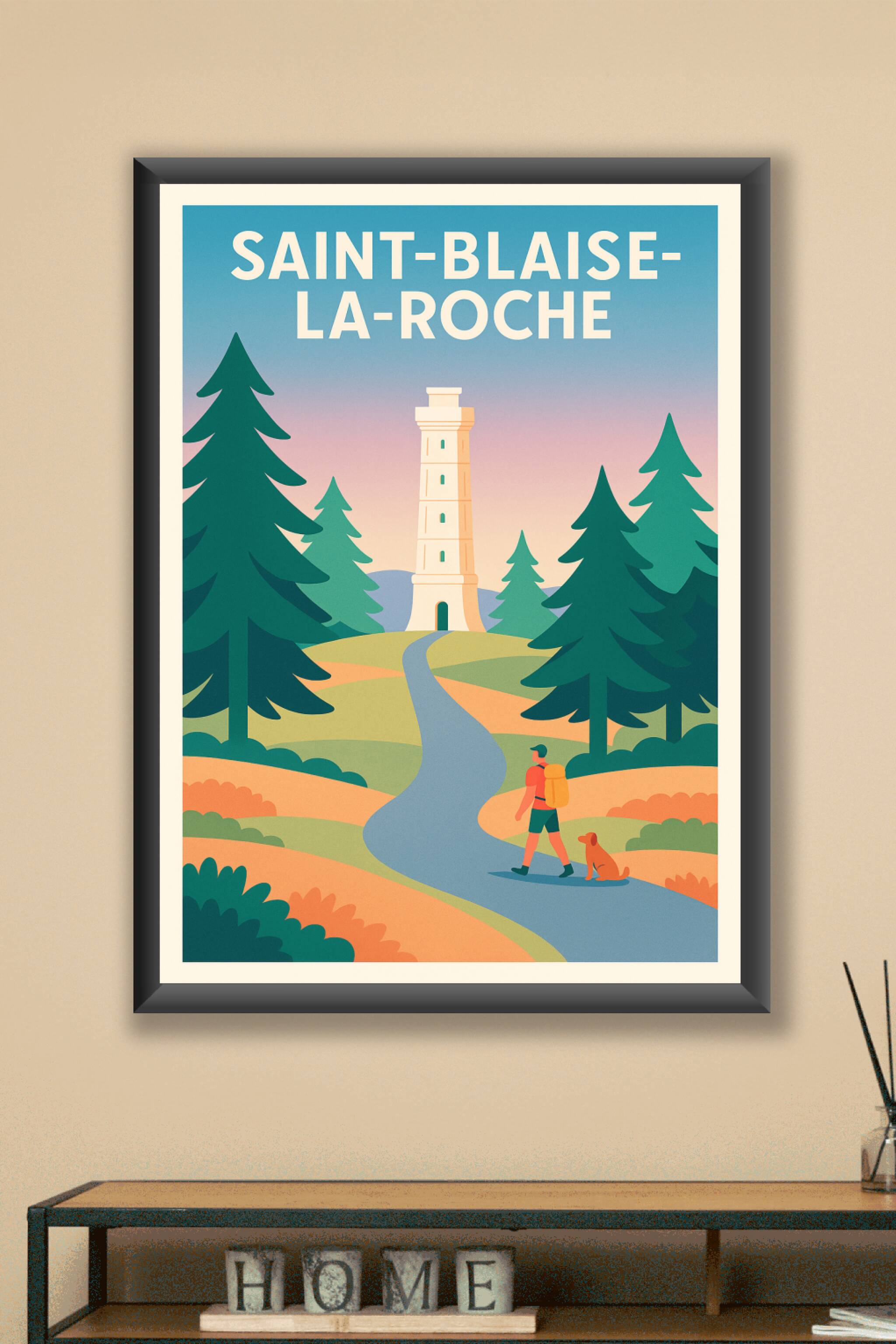 Affiche Saint-Blaise-la-Roche — Escapade Nature au Cœur des Forêts · poster d'art de Saint-Blaise-la-Roche