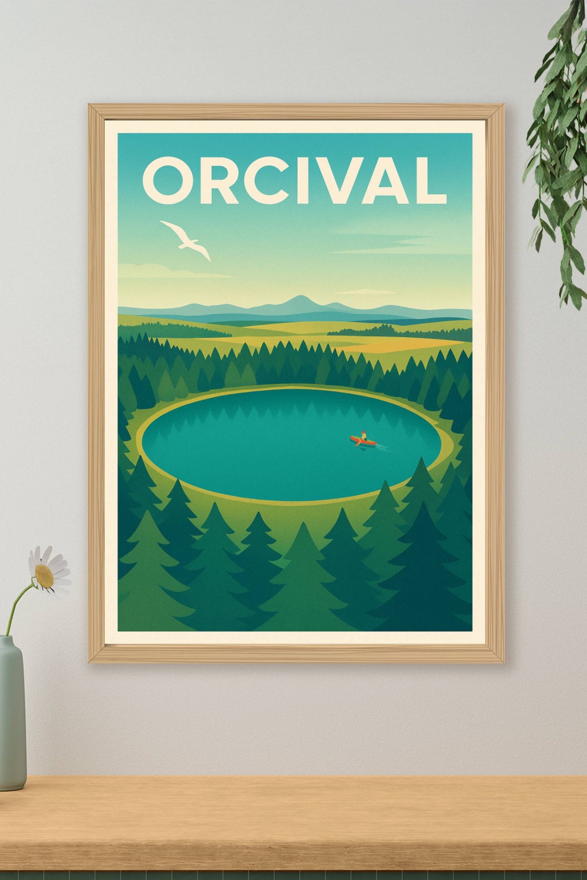 Affiche Orcival — L'Évasion Nature au Lac Circulaire · poster d'art de Orcival