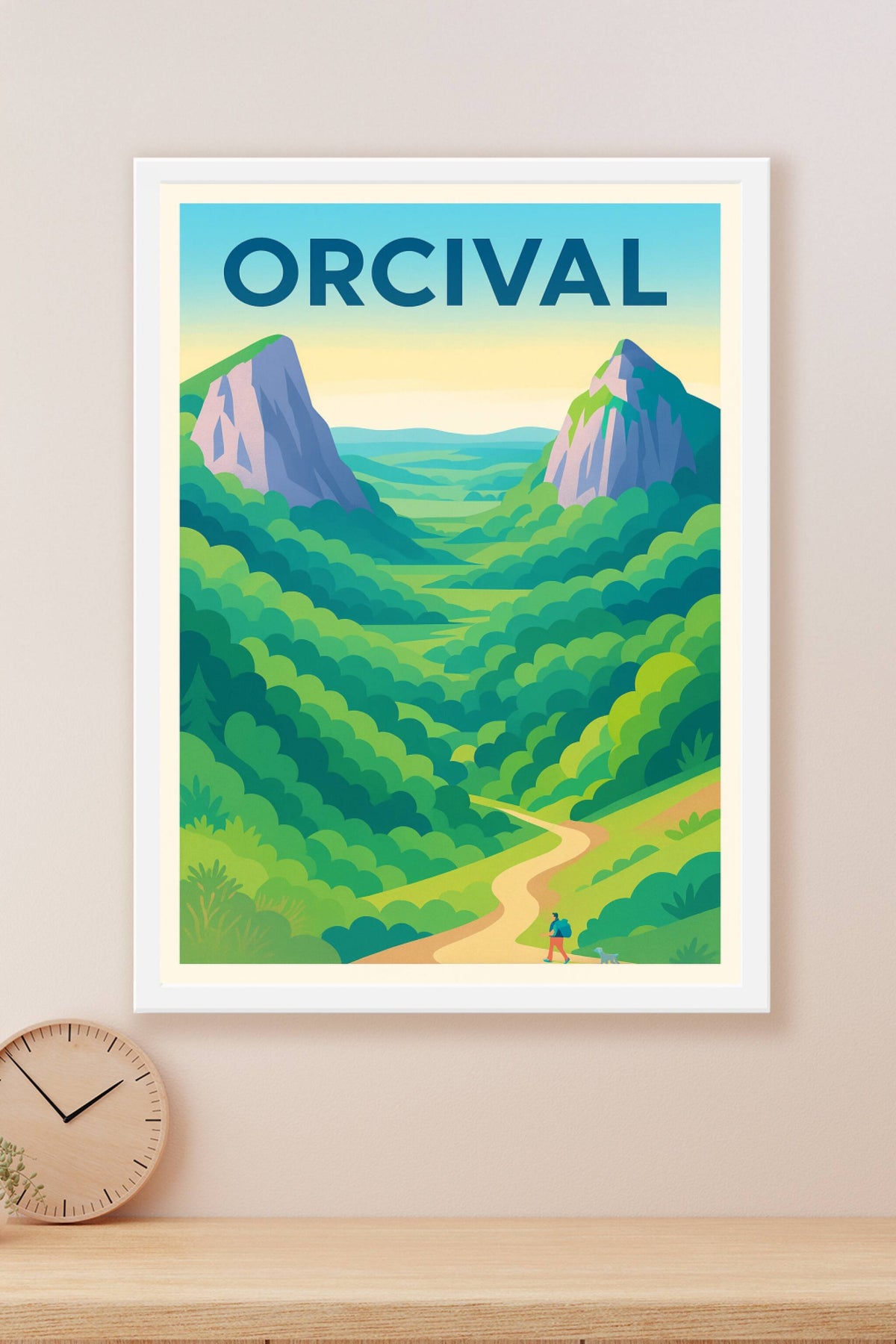 Affiche Orcival — Évasion Nature au Cœur des Montagnes · poster d'art de Orcival