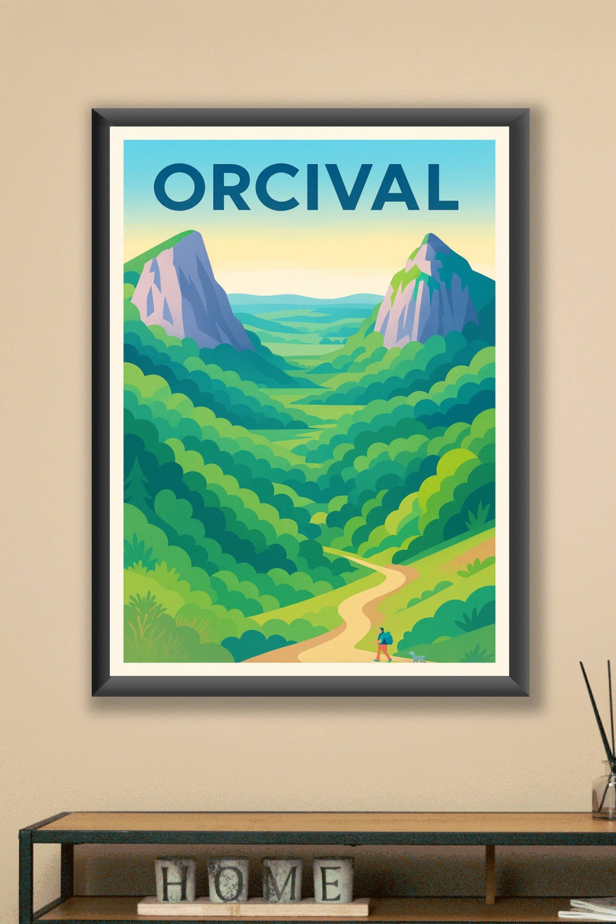 Affiche Orcival — Évasion Nature au Cœur des Montagnes · poster d'art de Orcival