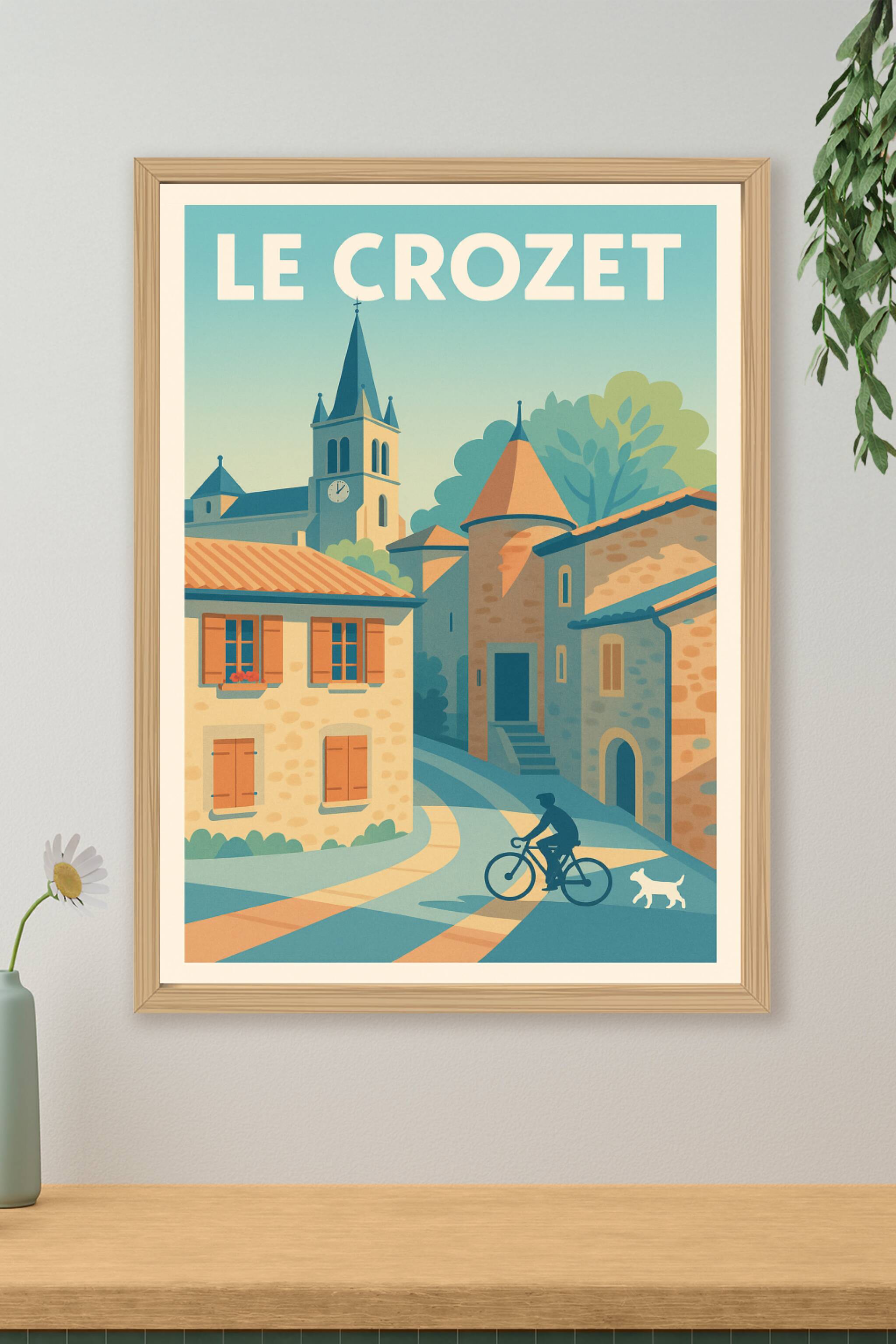Affiche de Le Crozet - Charme pittoresque et douceur de vie