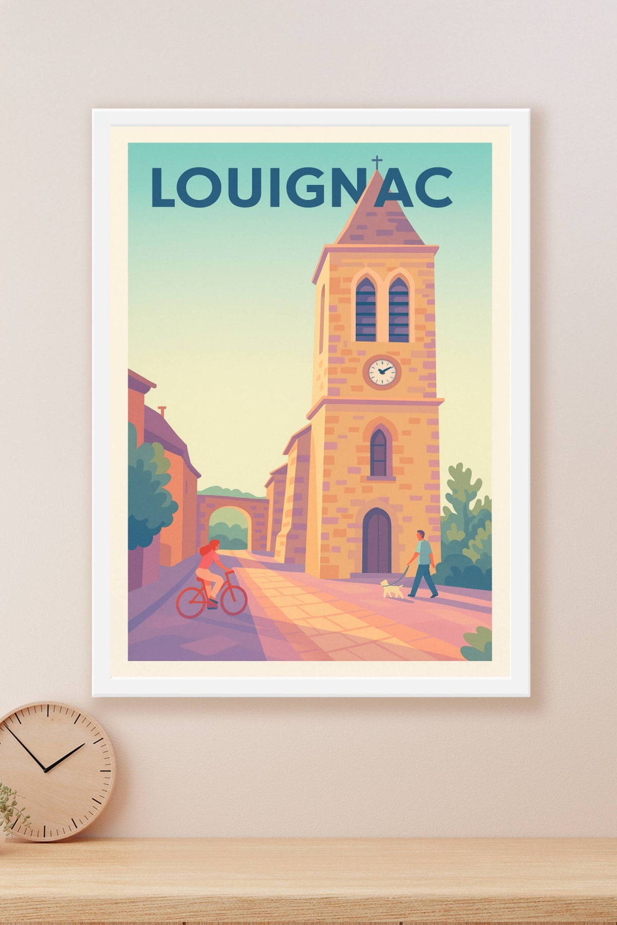 Affiche Louignac — Charme paisible et authenticité · poster d'art de Louignac