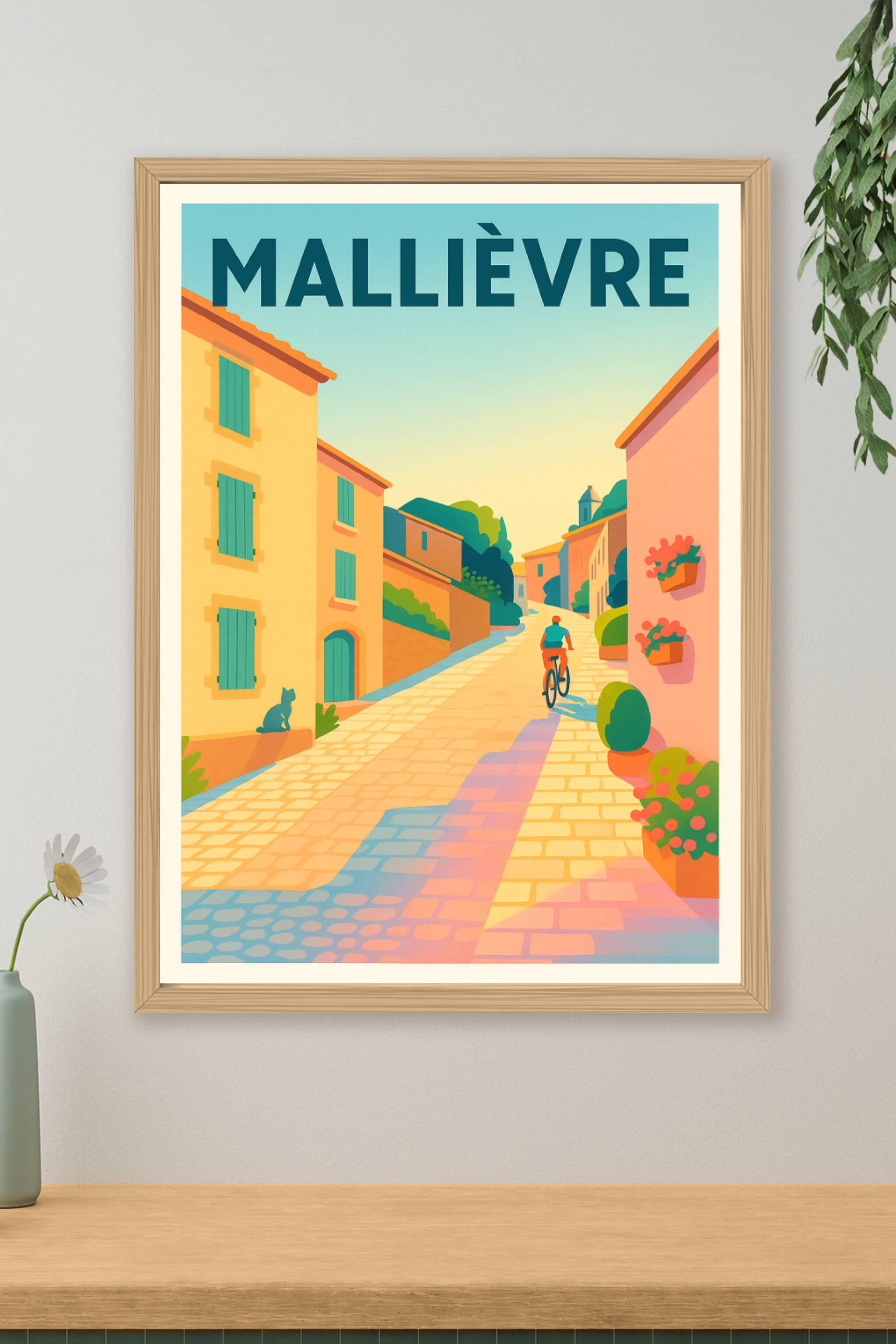 Affiche de Mallièvre - Charme et douceur d'une ruelle ensoleillée