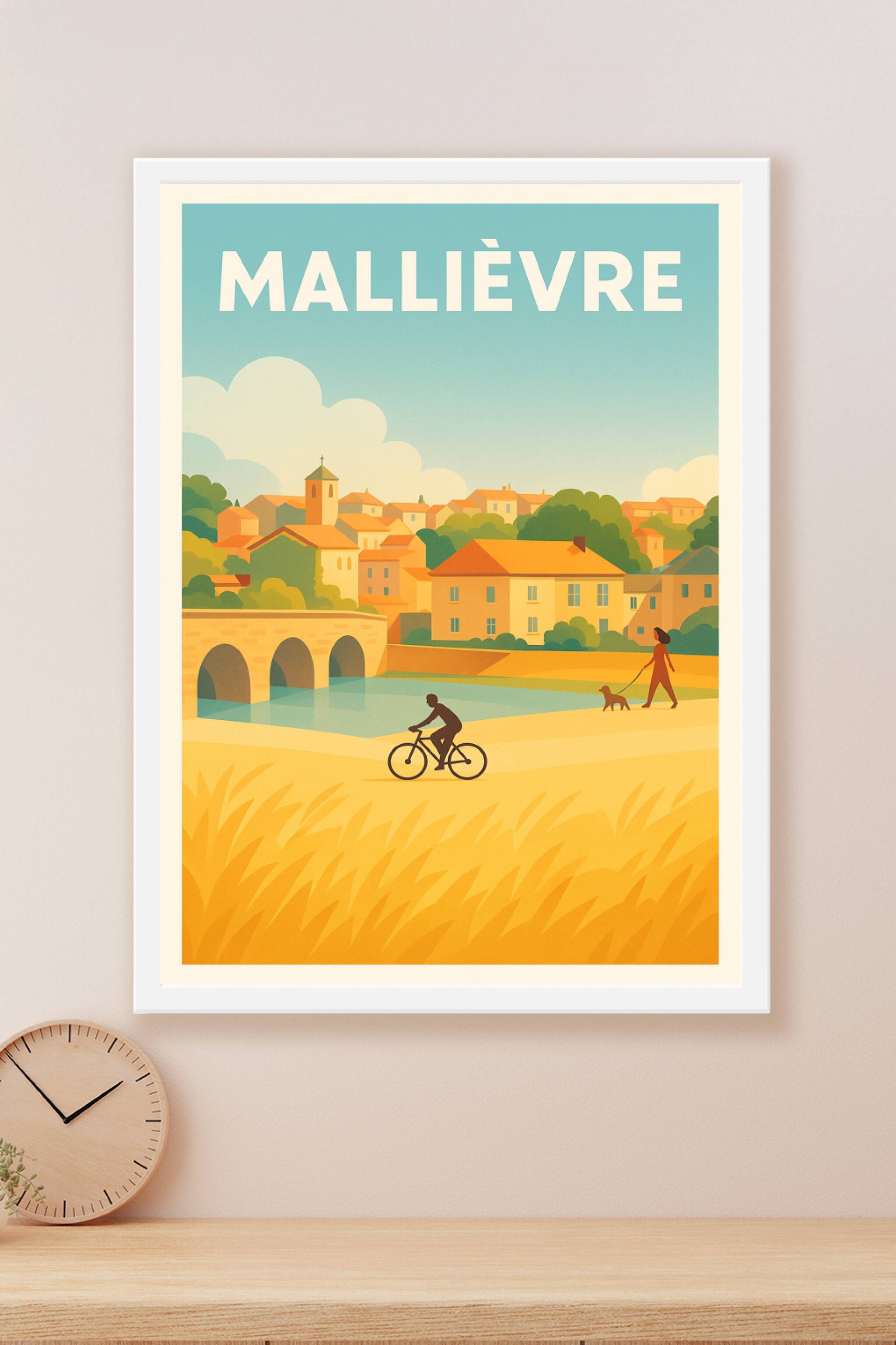 Affiche Mallièvre — L'Art de la Douceur de Vivre · poster d'art de Mallièvre