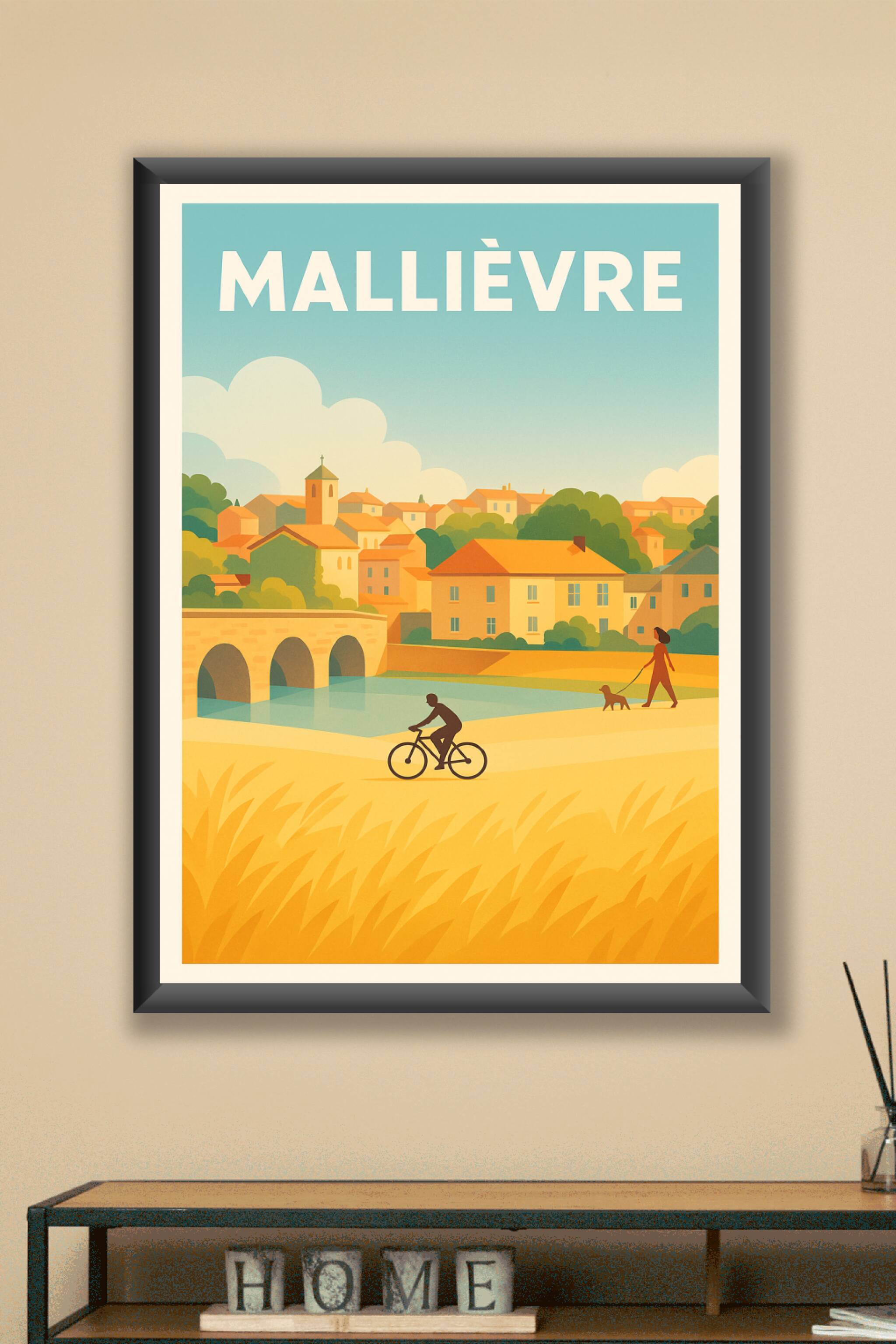 Affiche Mallièvre — L'Art de la Douceur de Vivre · poster d'art de Mallièvre