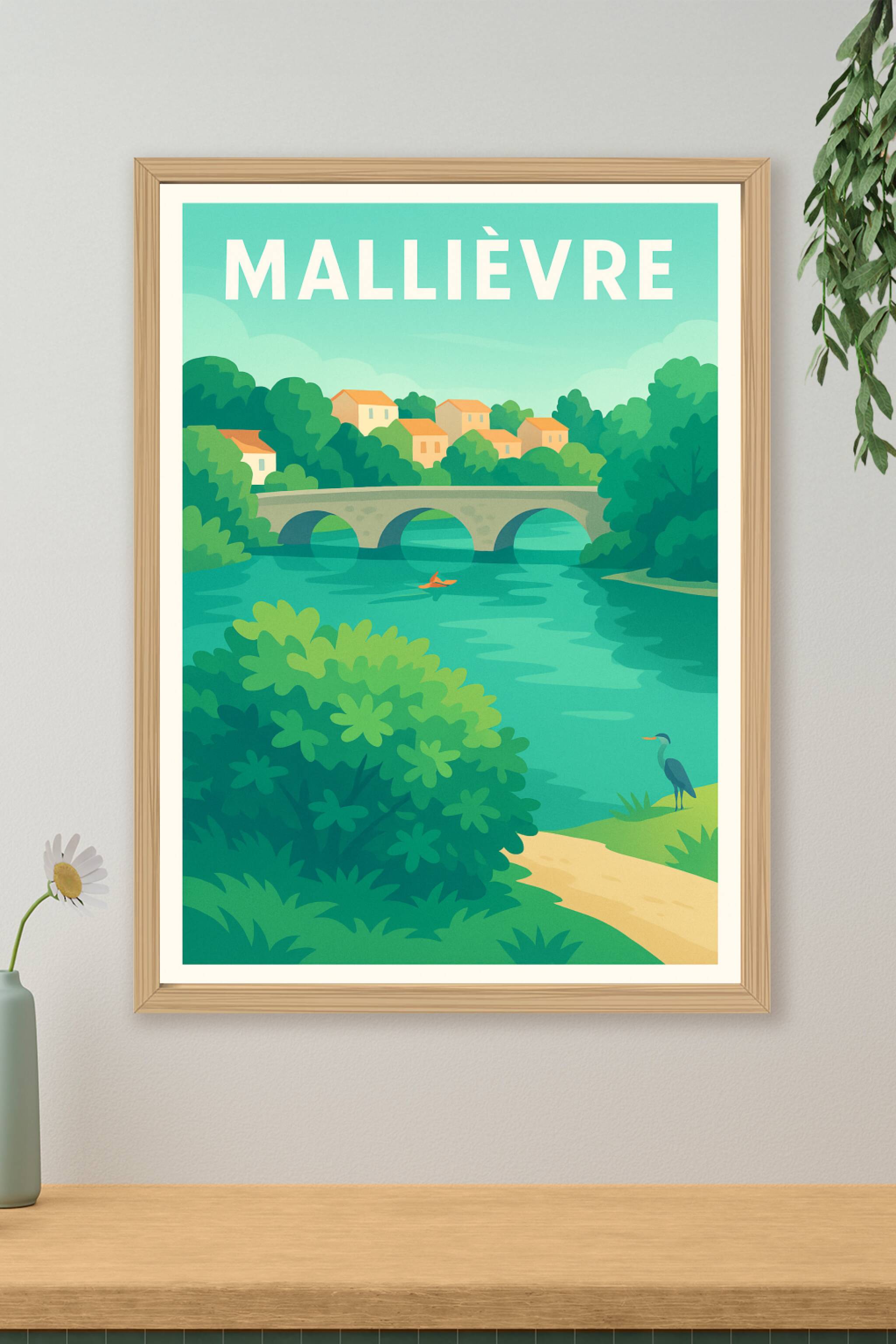 Affiche de Mallièvre - La douceur d'un village en bord de rivière