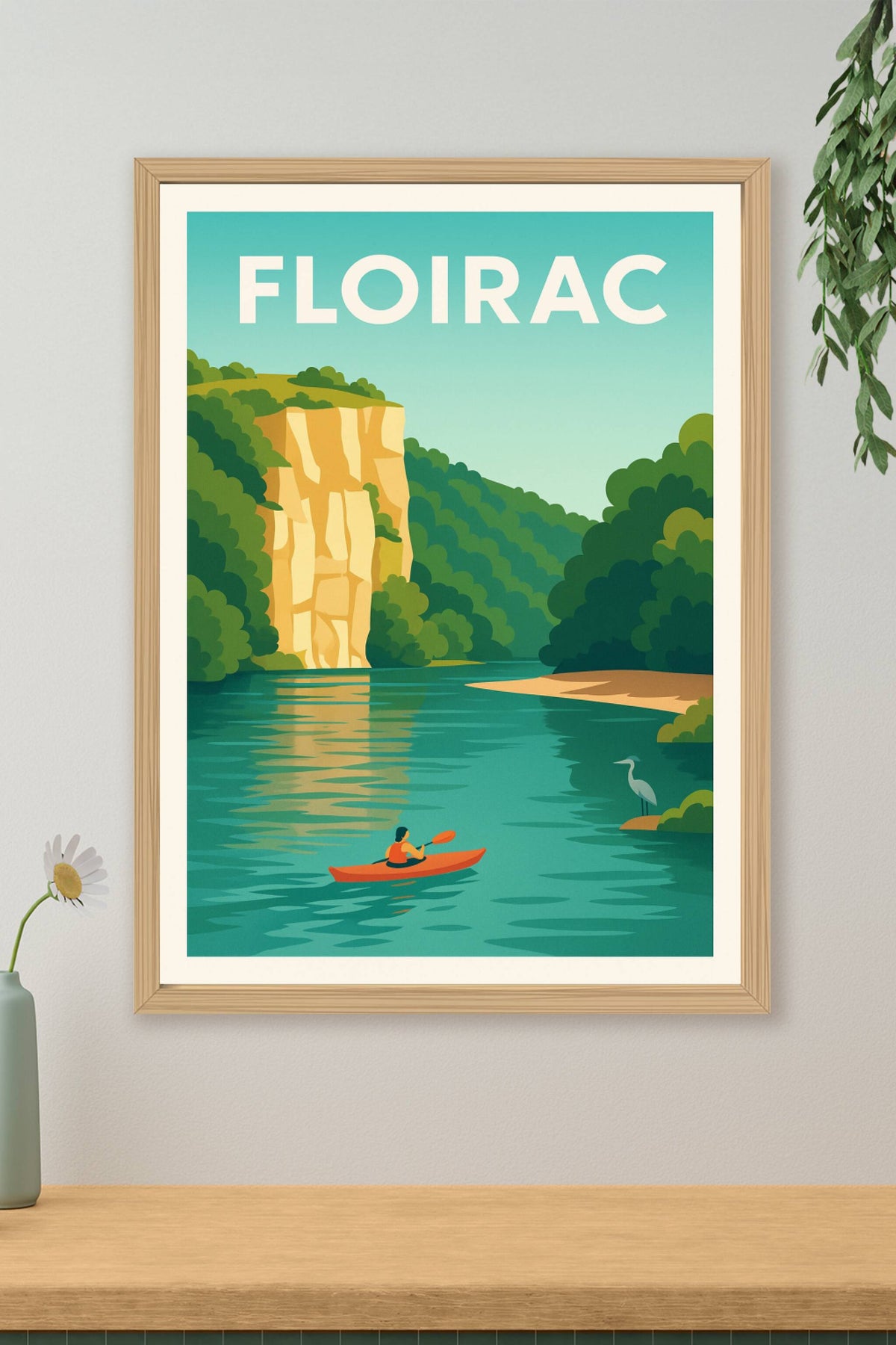 Affiche Floirac — Nature et Sérénité au Fil de l'Eau · poster d'art de Floirac