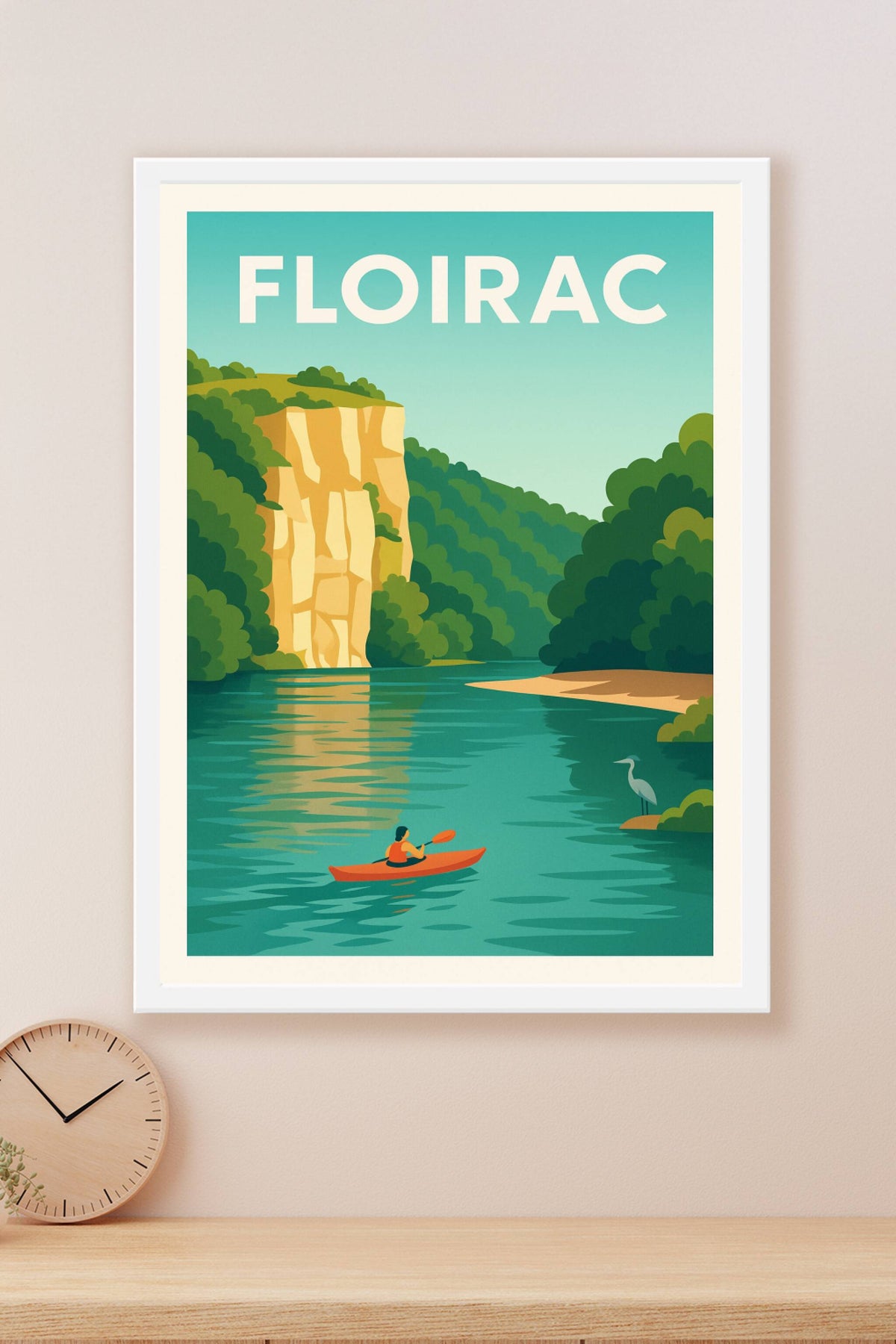 Affiche Floirac — Nature et Sérénité au Fil de l'Eau · poster d'art de Floirac