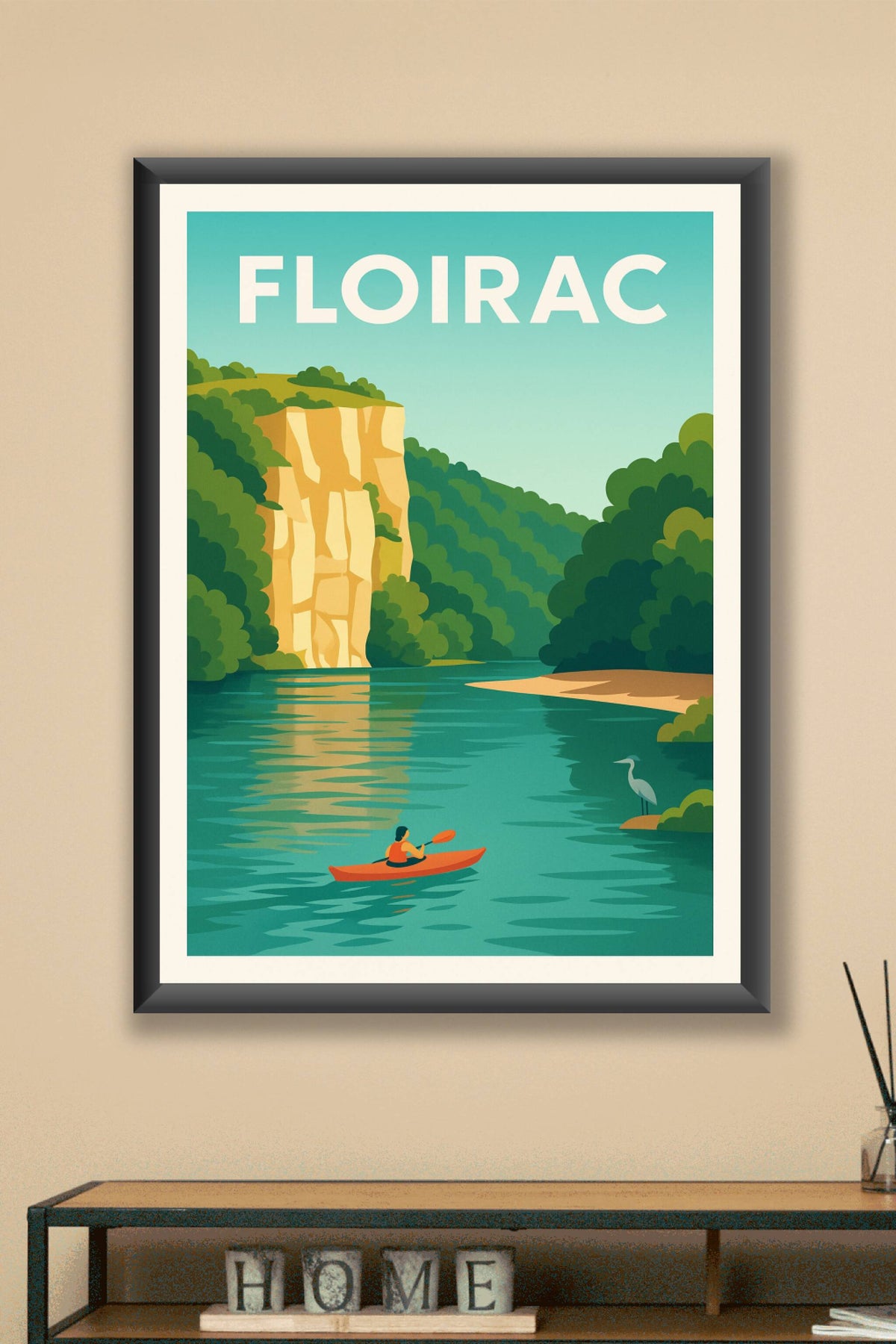 Affiche Floirac — Nature et Sérénité au Fil de l'Eau · poster d'art de Floirac