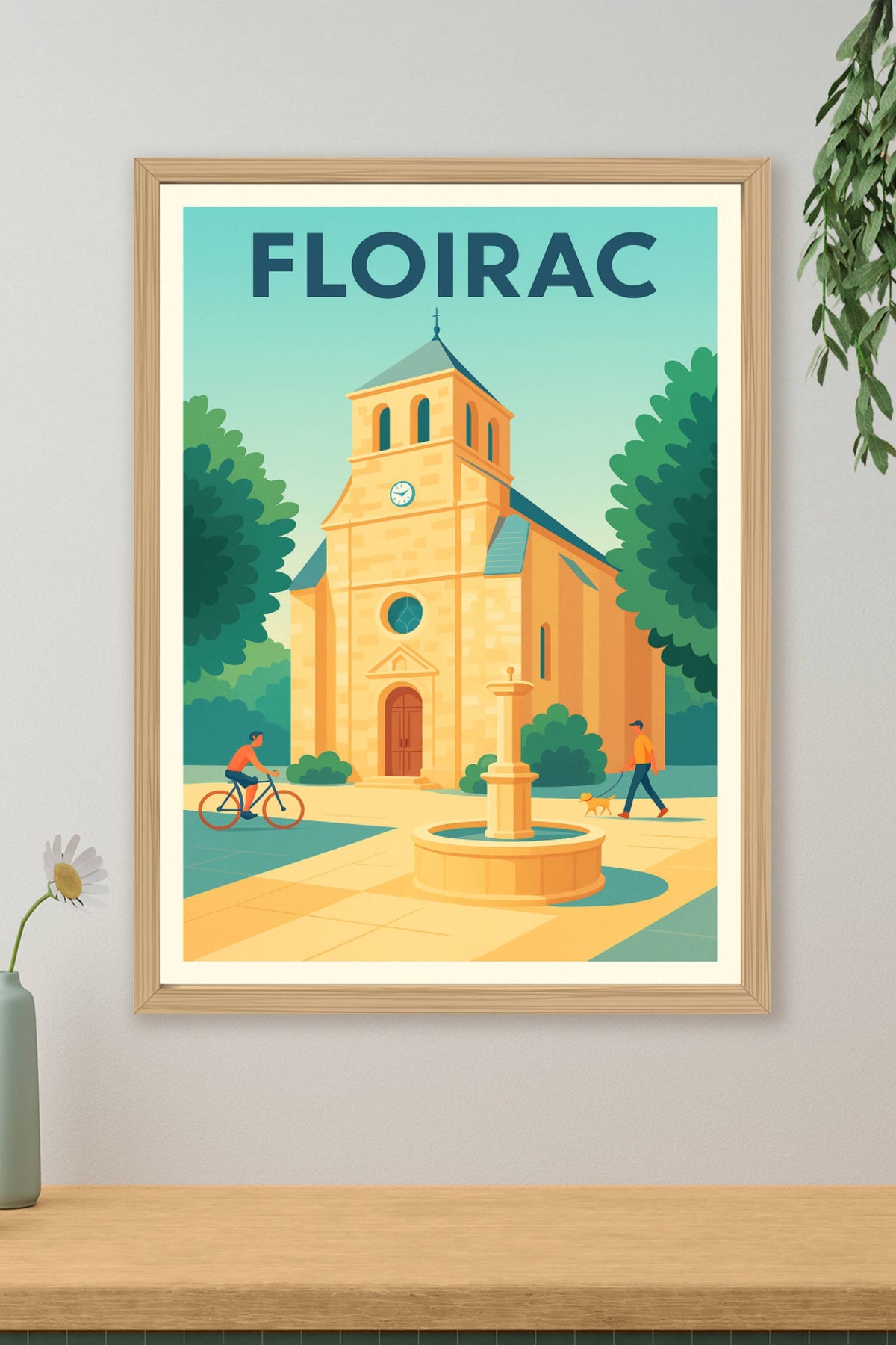 Affiche Floirac — Charme paisible au cœur de la ville · poster d'art de Floirac