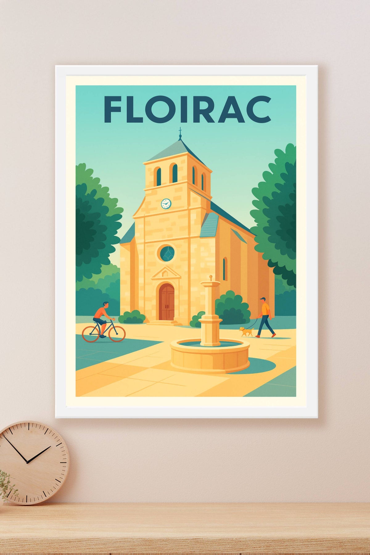 Affiche Floirac — Charme paisible au cœur de la ville · poster d'art de Floirac