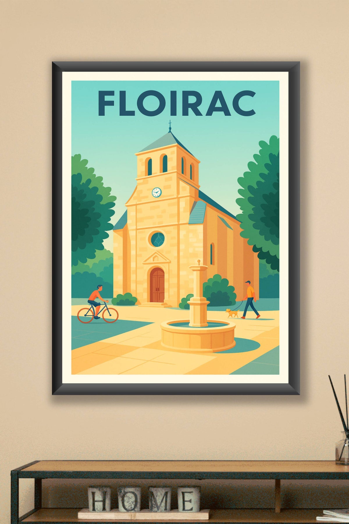 Affiche Floirac — Charme paisible au cœur de la ville · poster d'art de Floirac