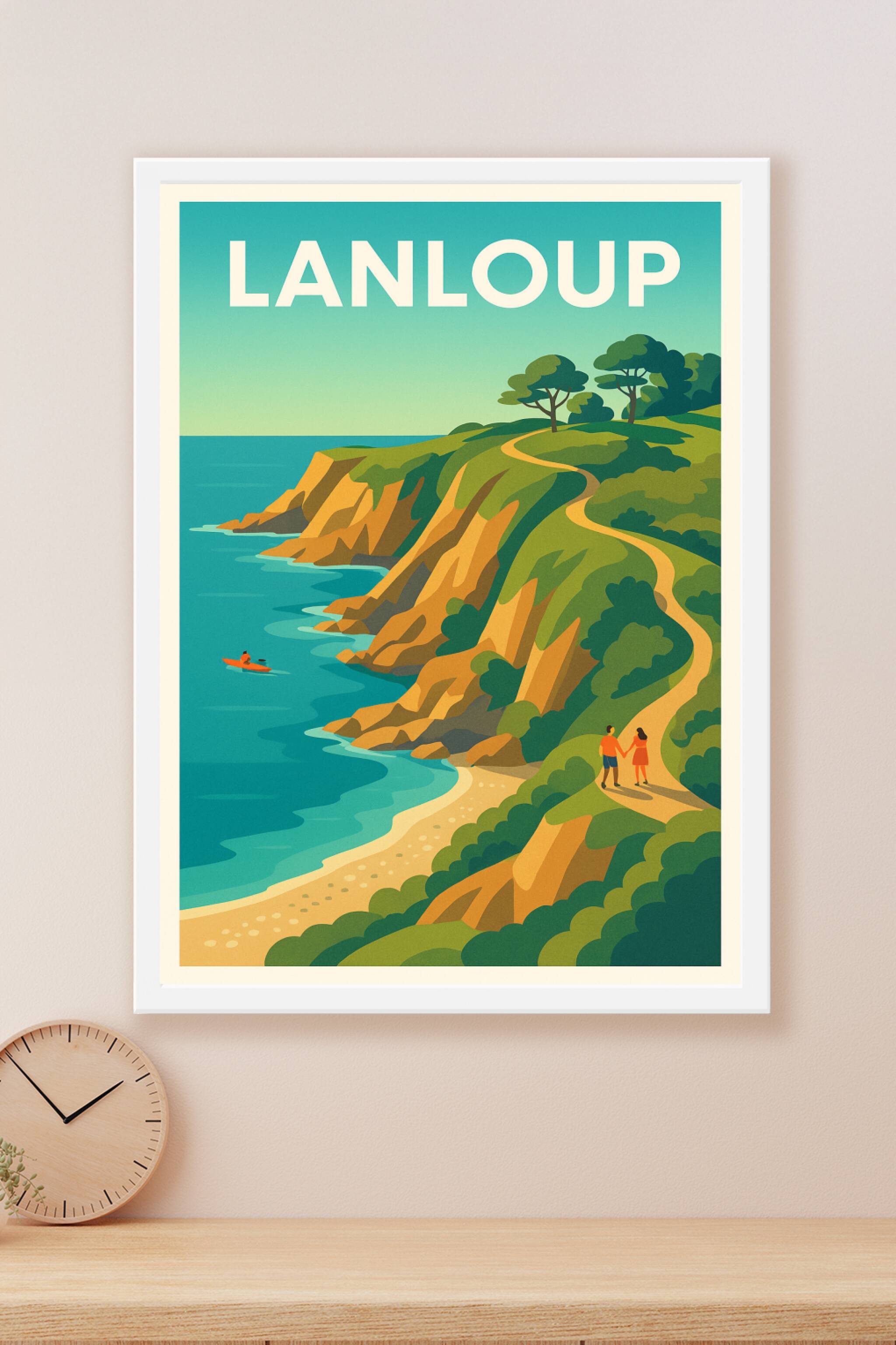 Affiche Lanloup — Évasion et romantisme au bord de la mer · poster d'art de Lanloup