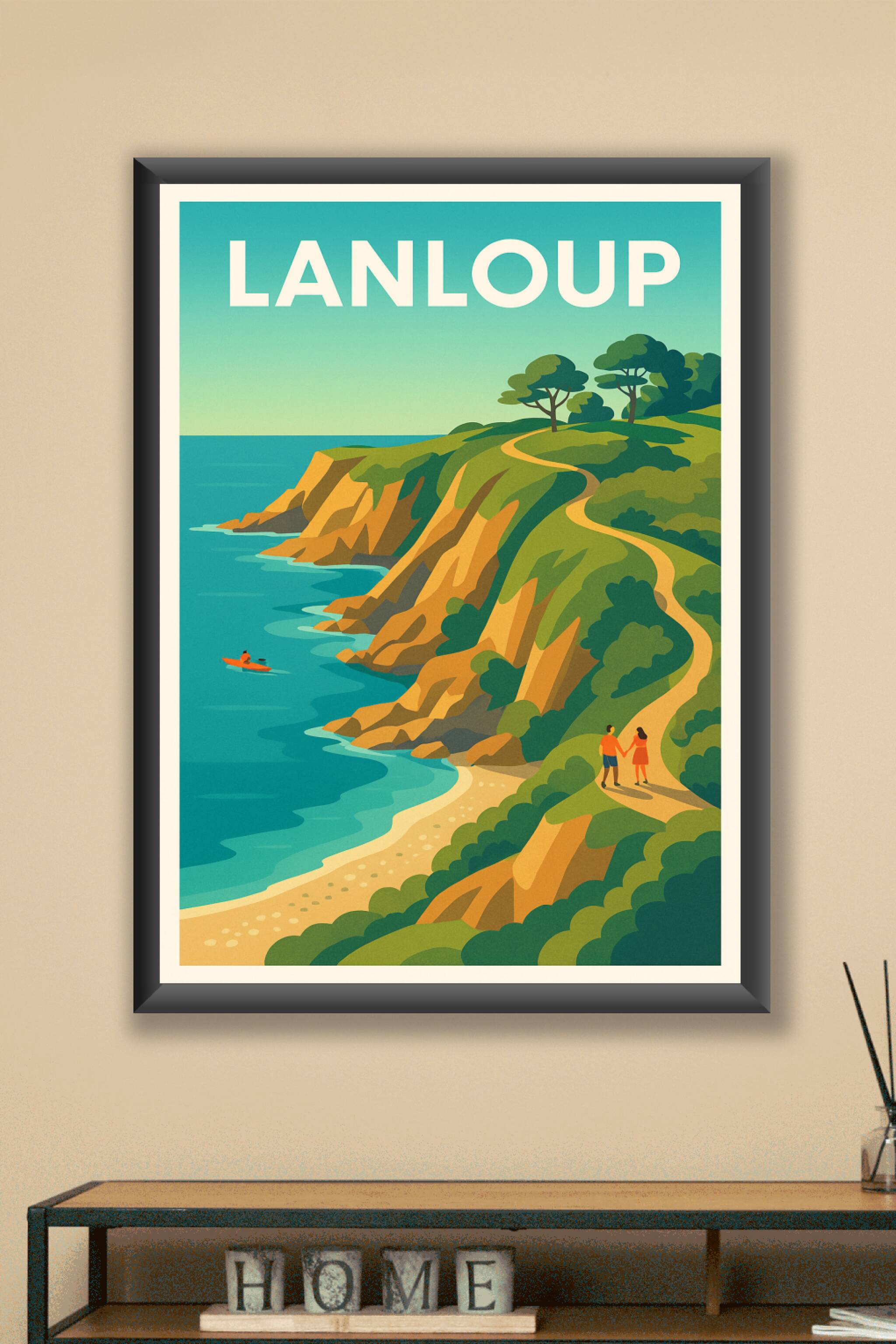 Affiche Lanloup — Évasion et romantisme au bord de la mer · poster d'art de Lanloup