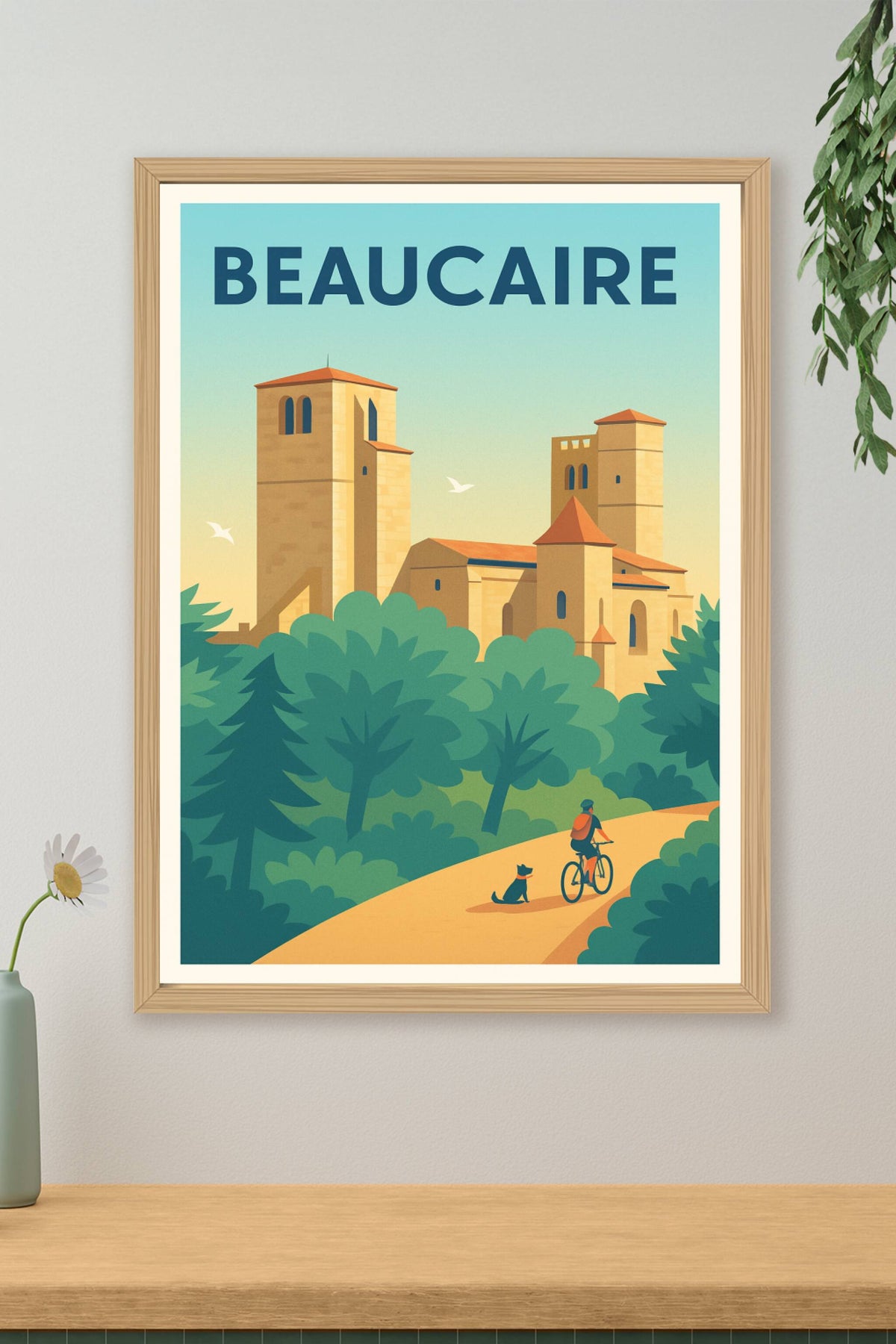 Affiche Beaucaire — Évasion Nature et Patrimoine · poster d'art de Beaucaire