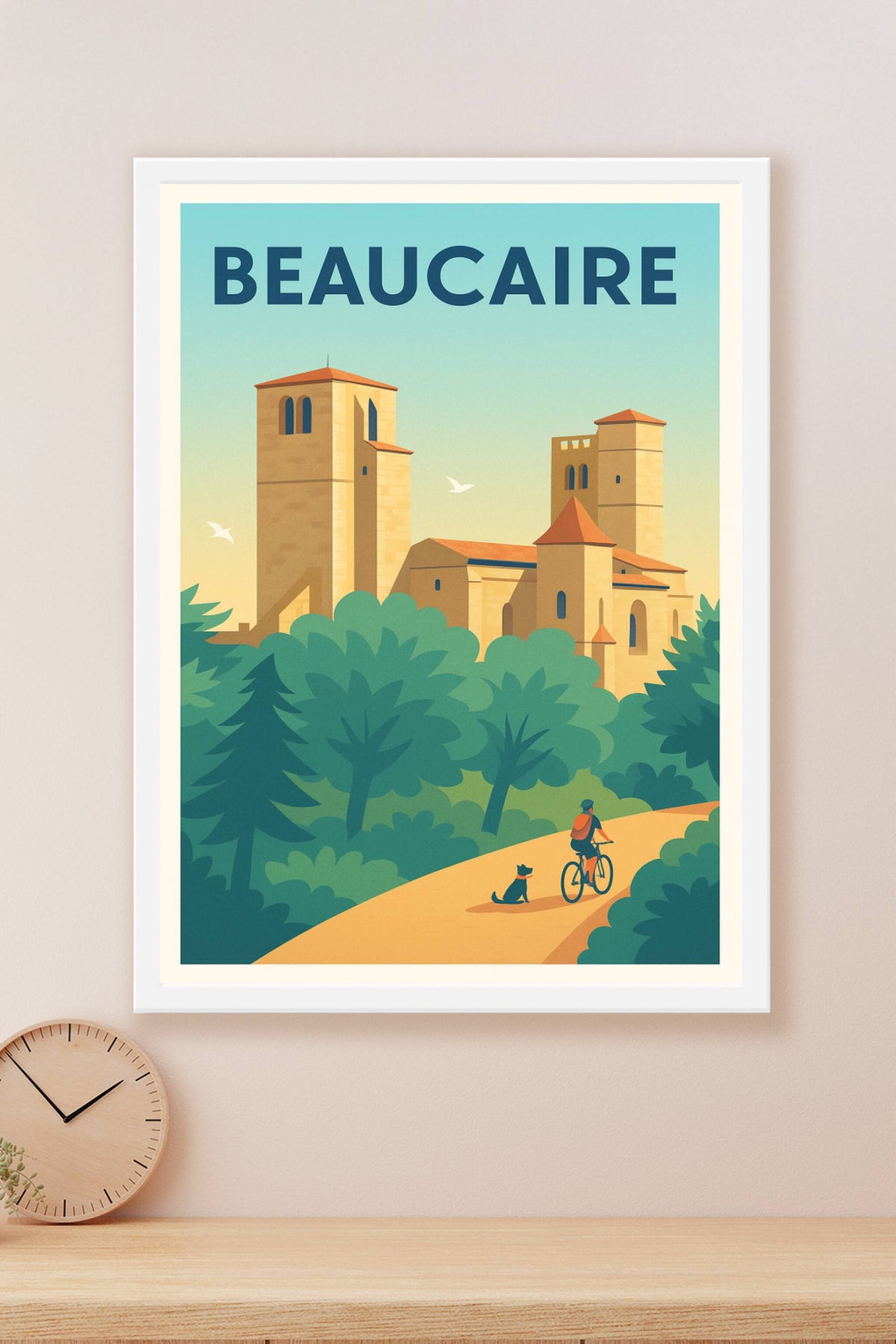 Affiche Beaucaire — Évasion Nature et Patrimoine · poster d'art de Beaucaire