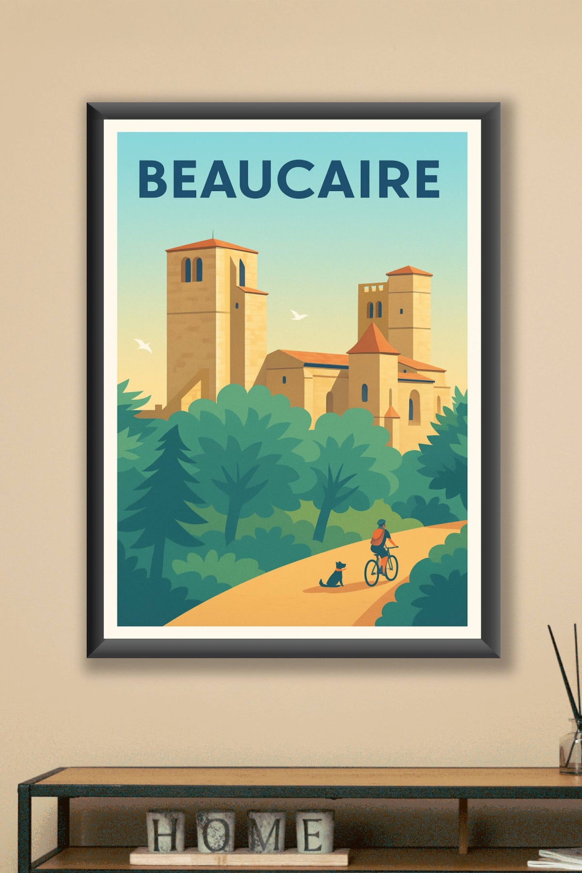 Affiche Beaucaire — Évasion Nature et Patrimoine · poster d'art de Beaucaire