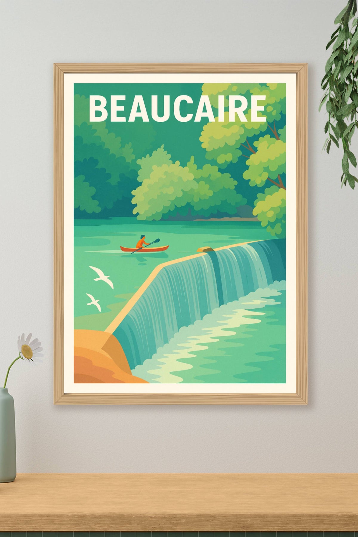 Affiche Beaucaire — Havre de paix et nature apaisante · poster d'art de Beaucaire