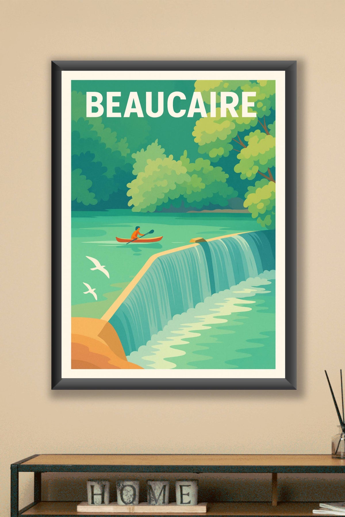 Affiche Beaucaire — Havre de paix et nature apaisante · poster d'art de Beaucaire