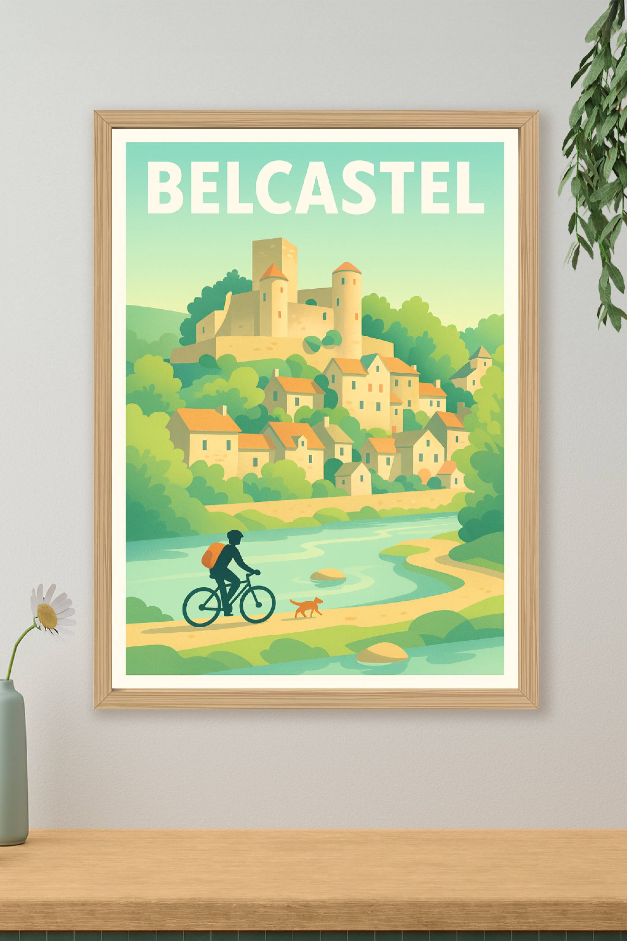 Affiche de Belcastel - L'évasion à vélo au cœur d'un village médiéval