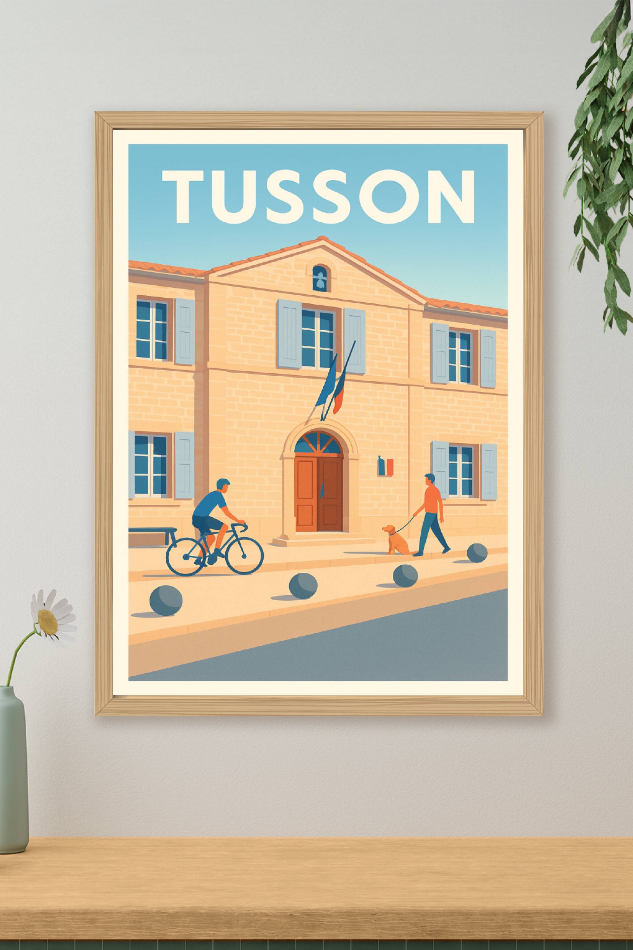 Affiche de Tusson - Charme paisible et authenticité